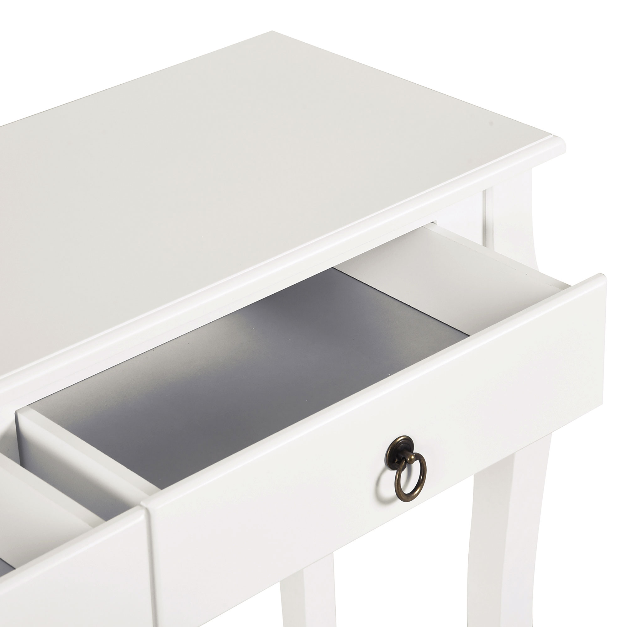 Homcom Tavolo Consolle Da Ingresso In Truciolato Con Ripiano Inferiore E 2 Cassetti