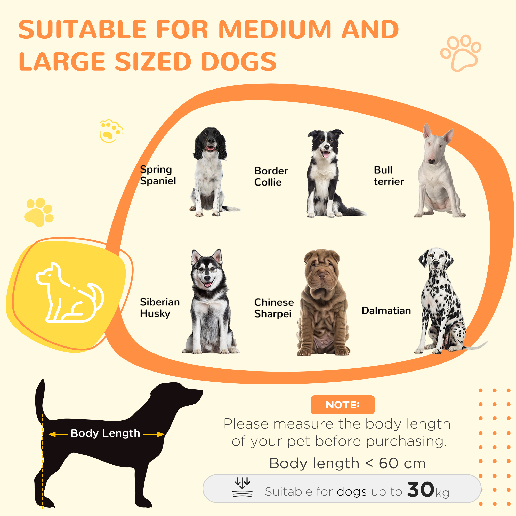 PawHut Heavy Duty Dog Crate on Wheels w/ Bowl Holder, Removable Tray, Openable Top, Detachable Door, for M, L Dogs 4