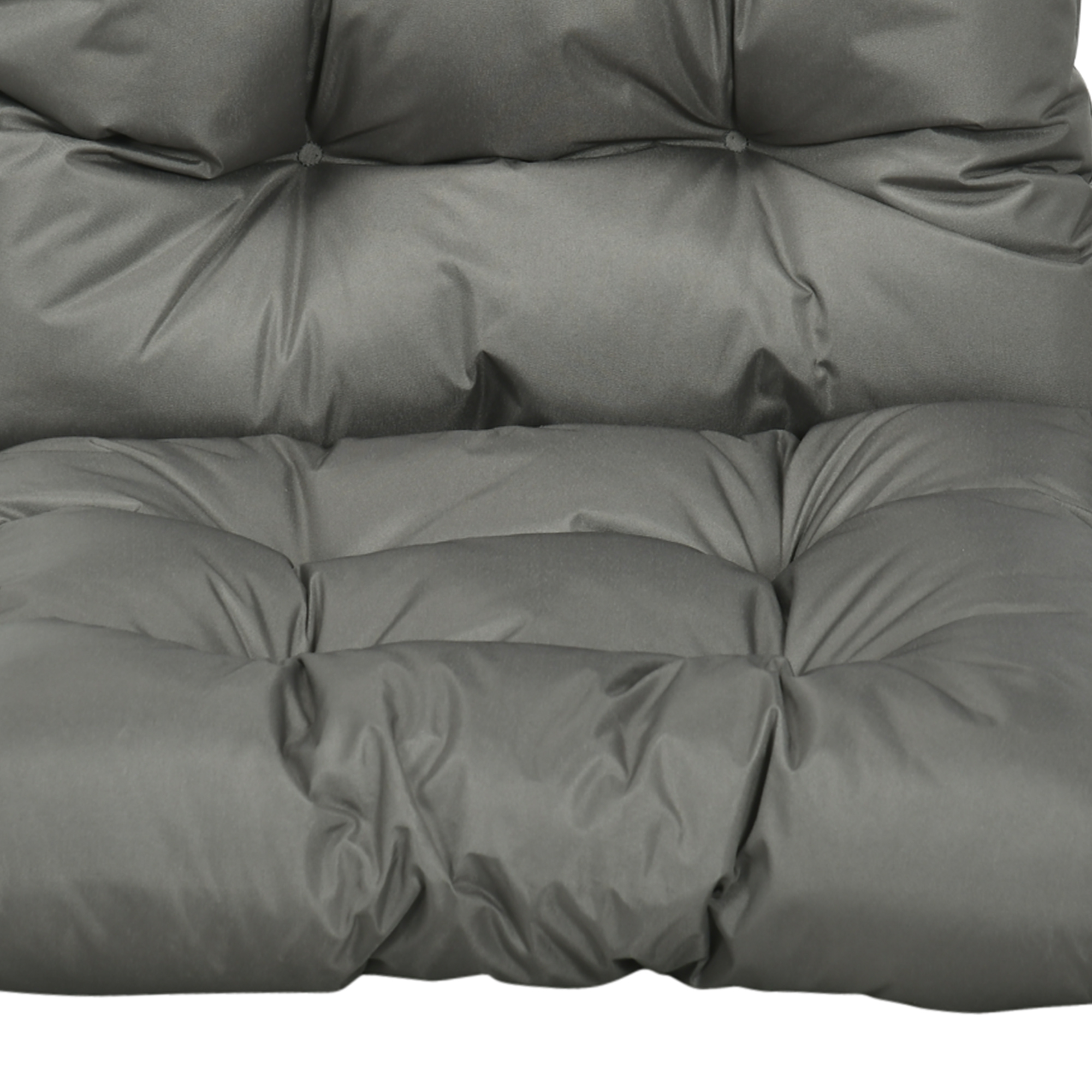 Outsunny Garden Back Chair Cushion, Comfortable Patio Seat Cushion Pad with Backrest for Outdoor & Indoor Use, Light Grey 9