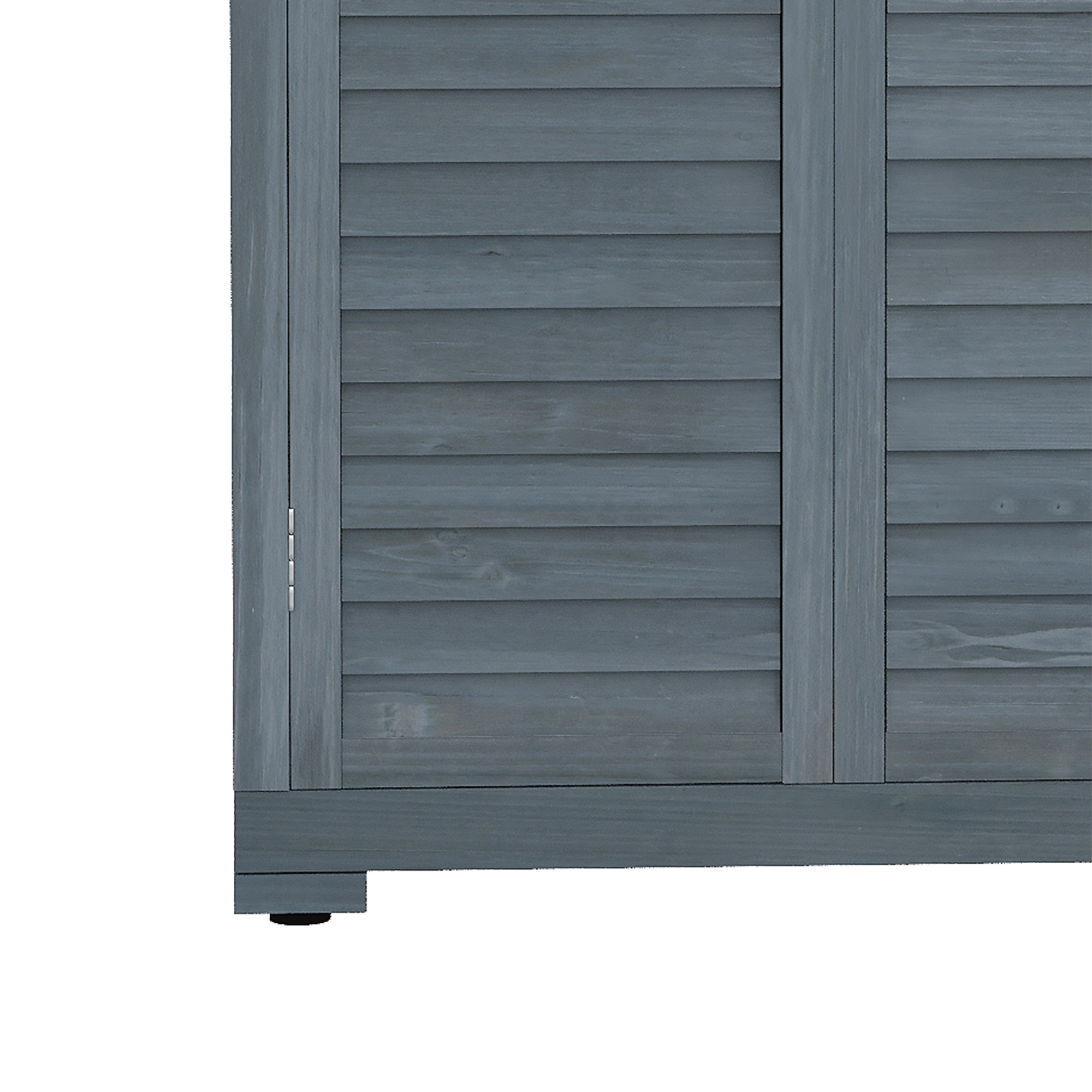 Outsunny 39.5 x 79cm Fir Wood Garden Shed Grey 8