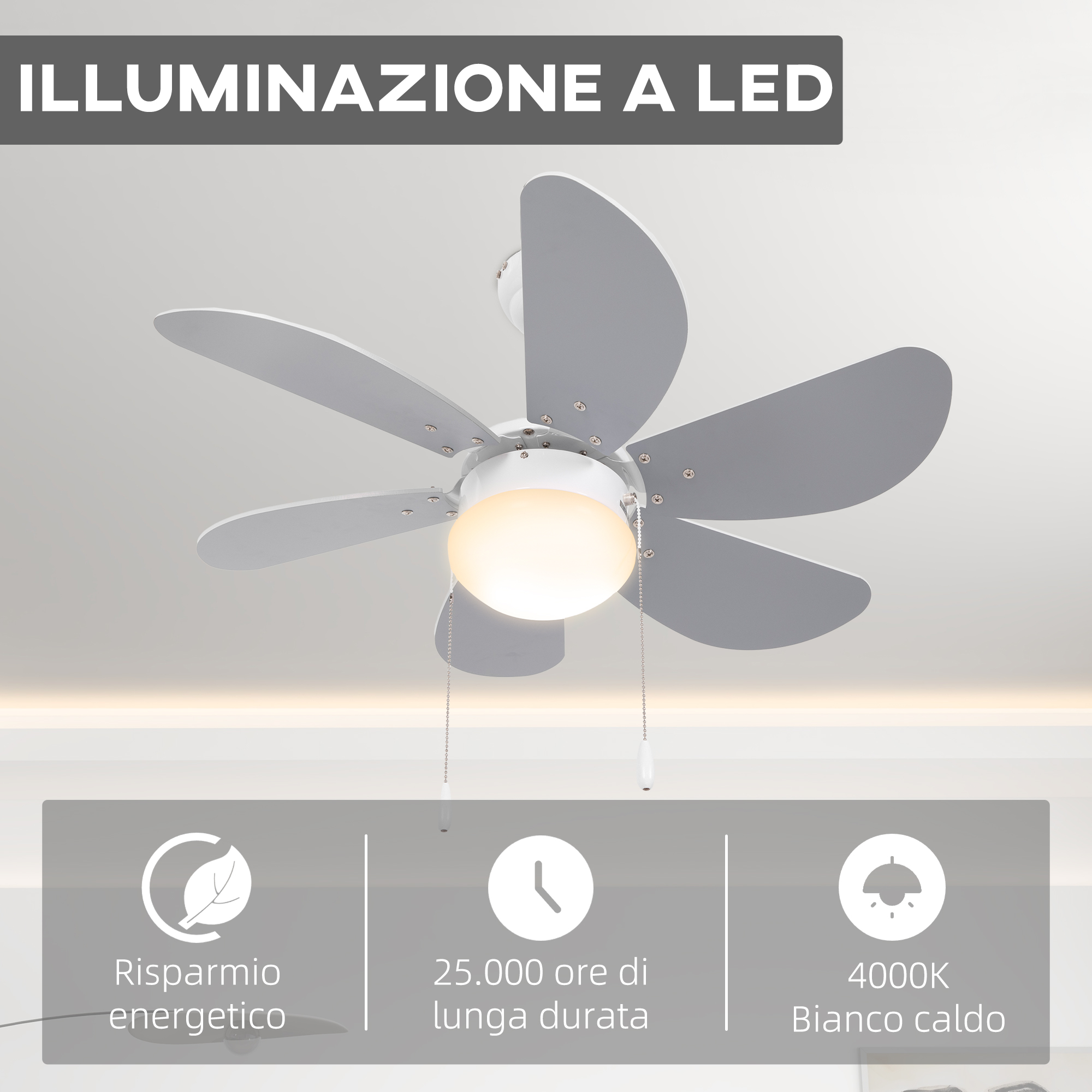Catene Di Prolunga Per Ventilatore A Soffitto Con Decorazioni A Lampadina – Nichel, 30,5 Cm – Set 4 Pezzi