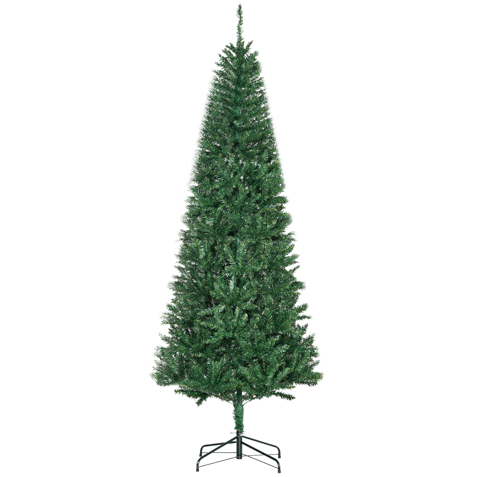 HOMCOM Sapin de Noël sapin artificiel Ø 91 x 210H cm 865 Branches épines Imitation Nordmann Grand réalisme Vert Aosom France