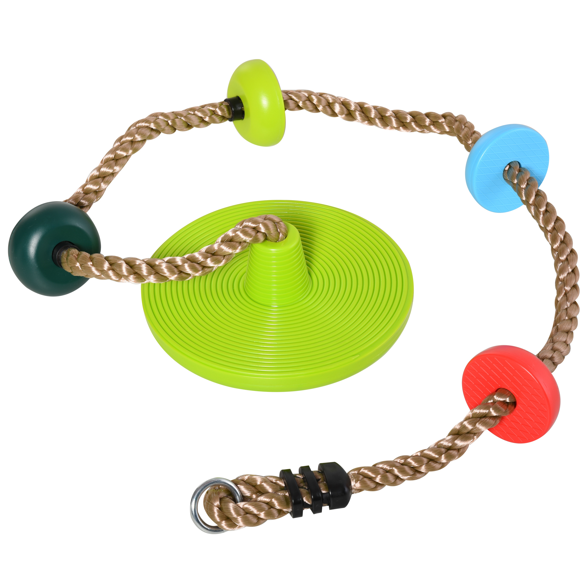 iFunLong Corda da arrampicata - 2 m con 5 piedi annodati - Set di