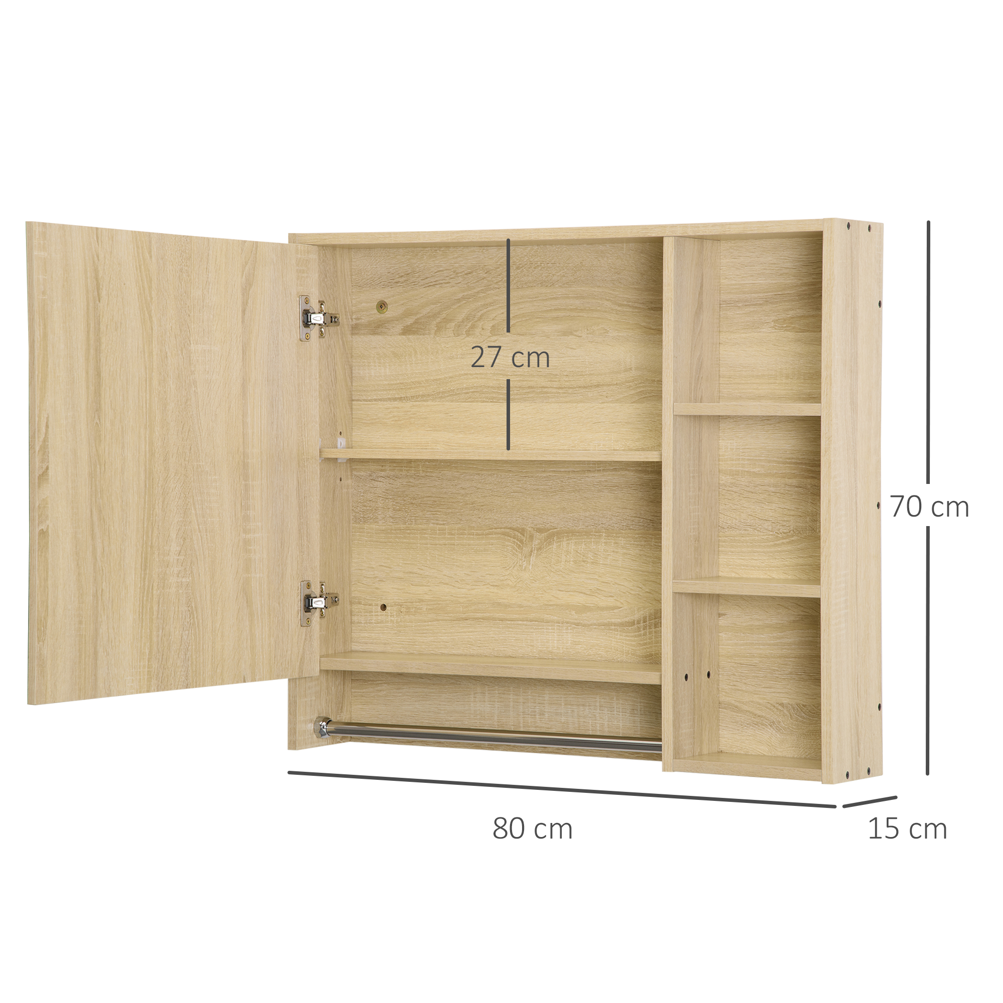 Kleankn Badkommode Aufbewahrungsschrank Mt Kppschutz Aus Bambus Badschrank 1 St Badezimmerschrank Naturholz 30 X 30 X 90 Cm