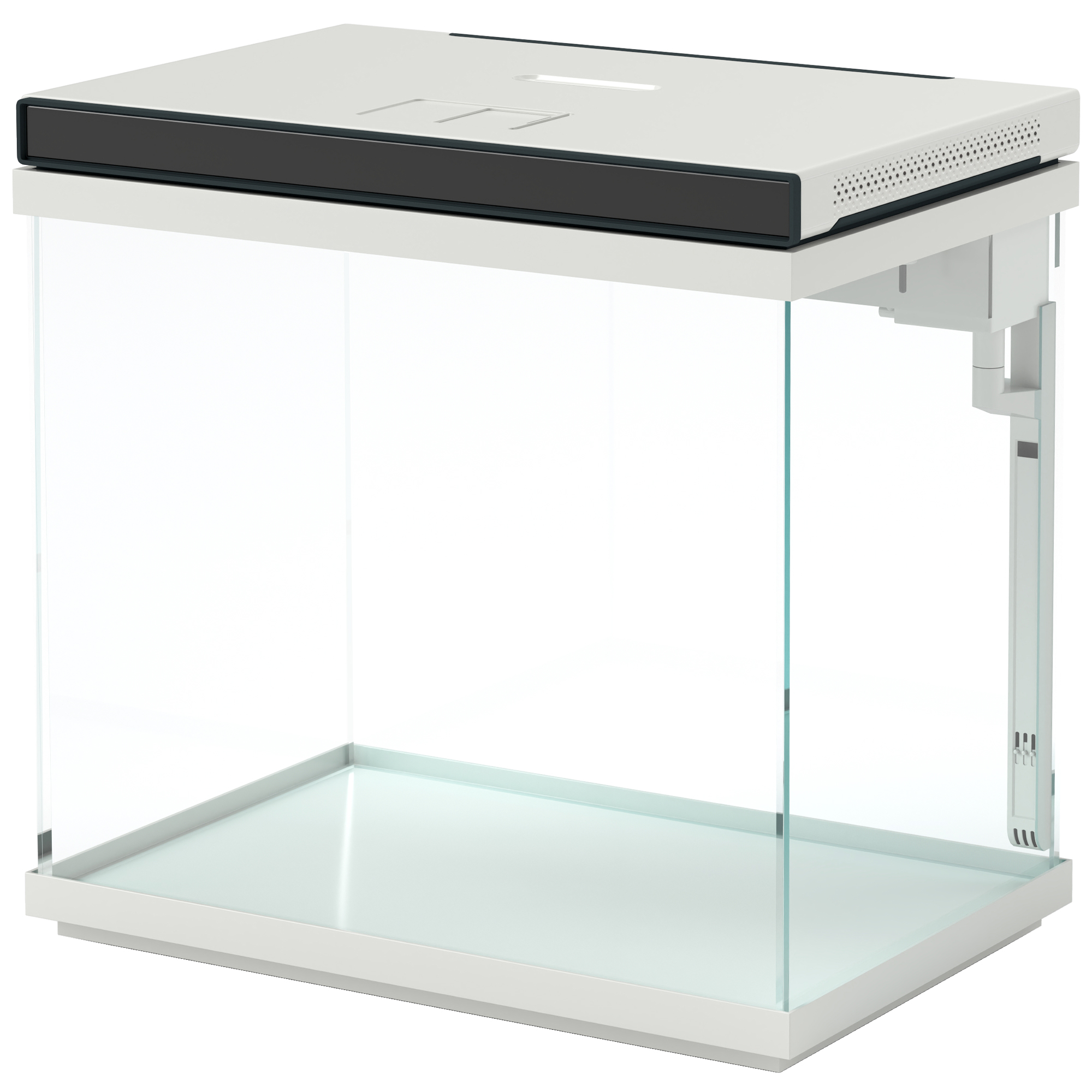 PawHut 26 Liter Aquarium mit Filter, LED-Beleuchtung, Wasserpumpe, für verschiedene Fischarten, ca. 38 x 26 x 38 cm   Aosom – PawHut