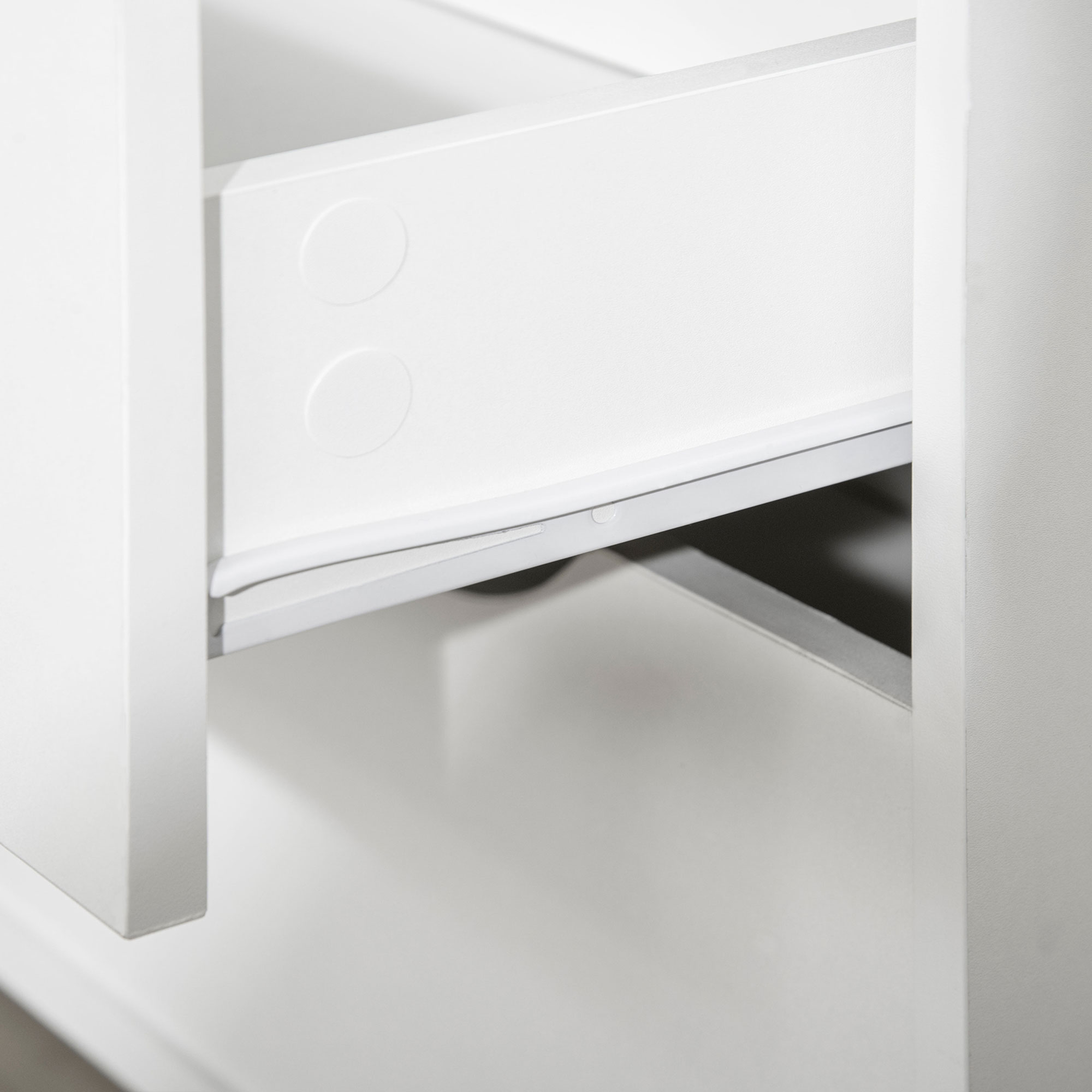 HOMCOM Nordic Style Chest of Drawers, 5 Drawer Dresser with 4 Tapered Legs and Groove Handles, Storage Organiser Side Cabinet for Bedroom, Living Room 8