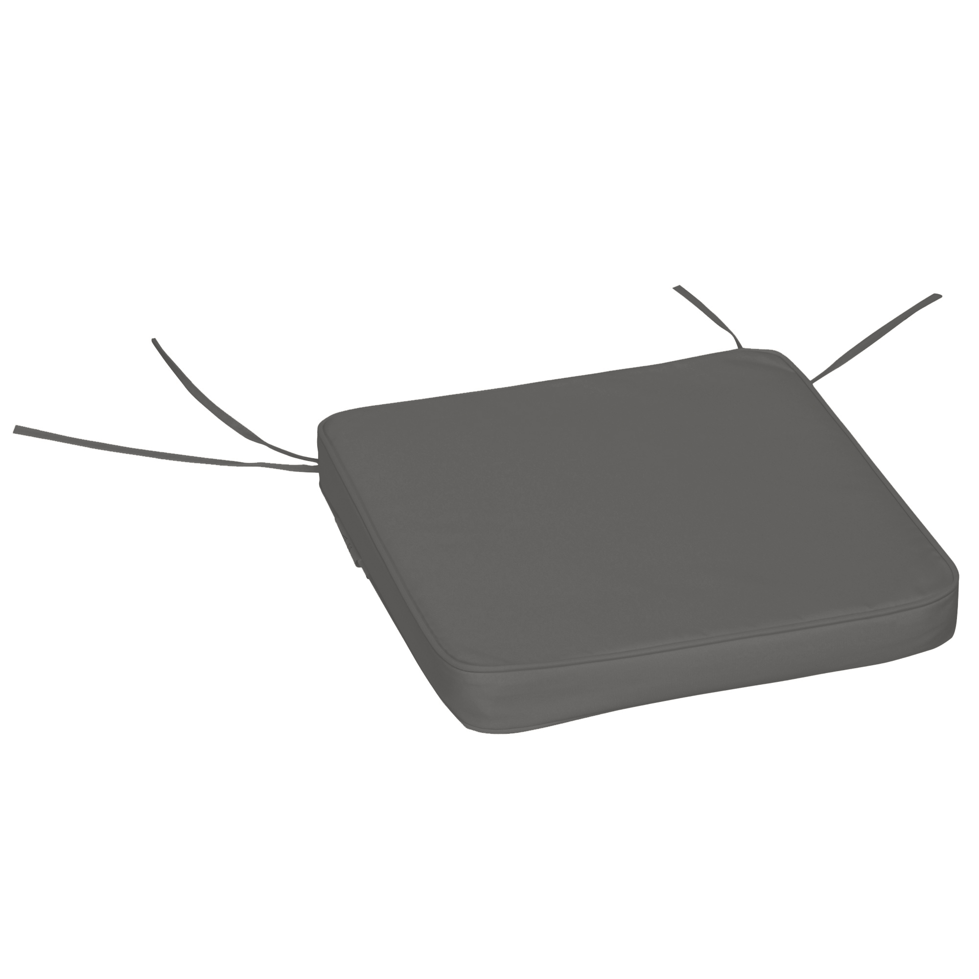 Outsunny Set of 6 Pcs Chair Cushion, 42Lx42Wx5T cm-Grey 9