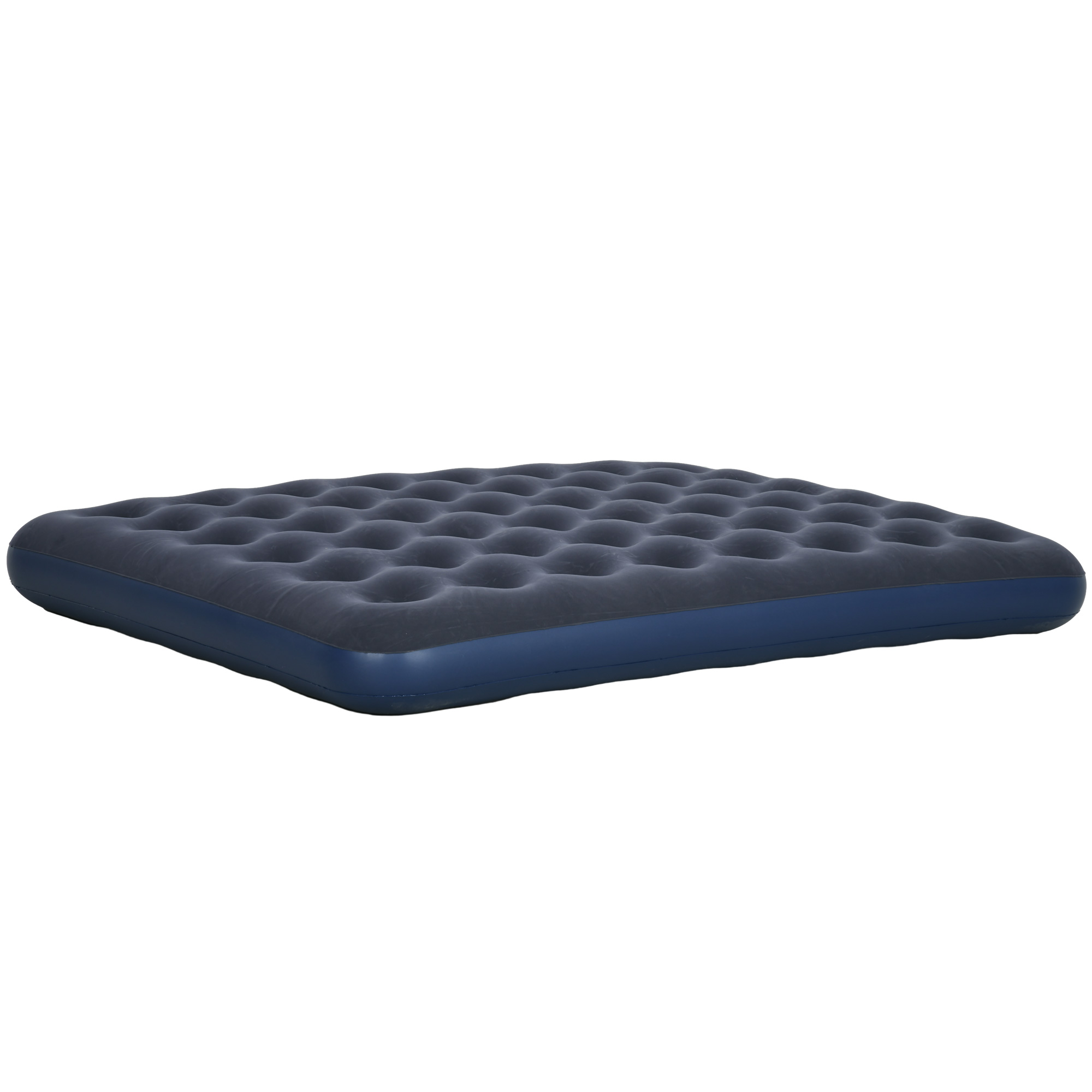Outsunny Klappbares Doppel-Campingbett Luftbett Dunkelblau 203x152x22cm ideal für Camping & Gäste   Aosom.de – Outsunny