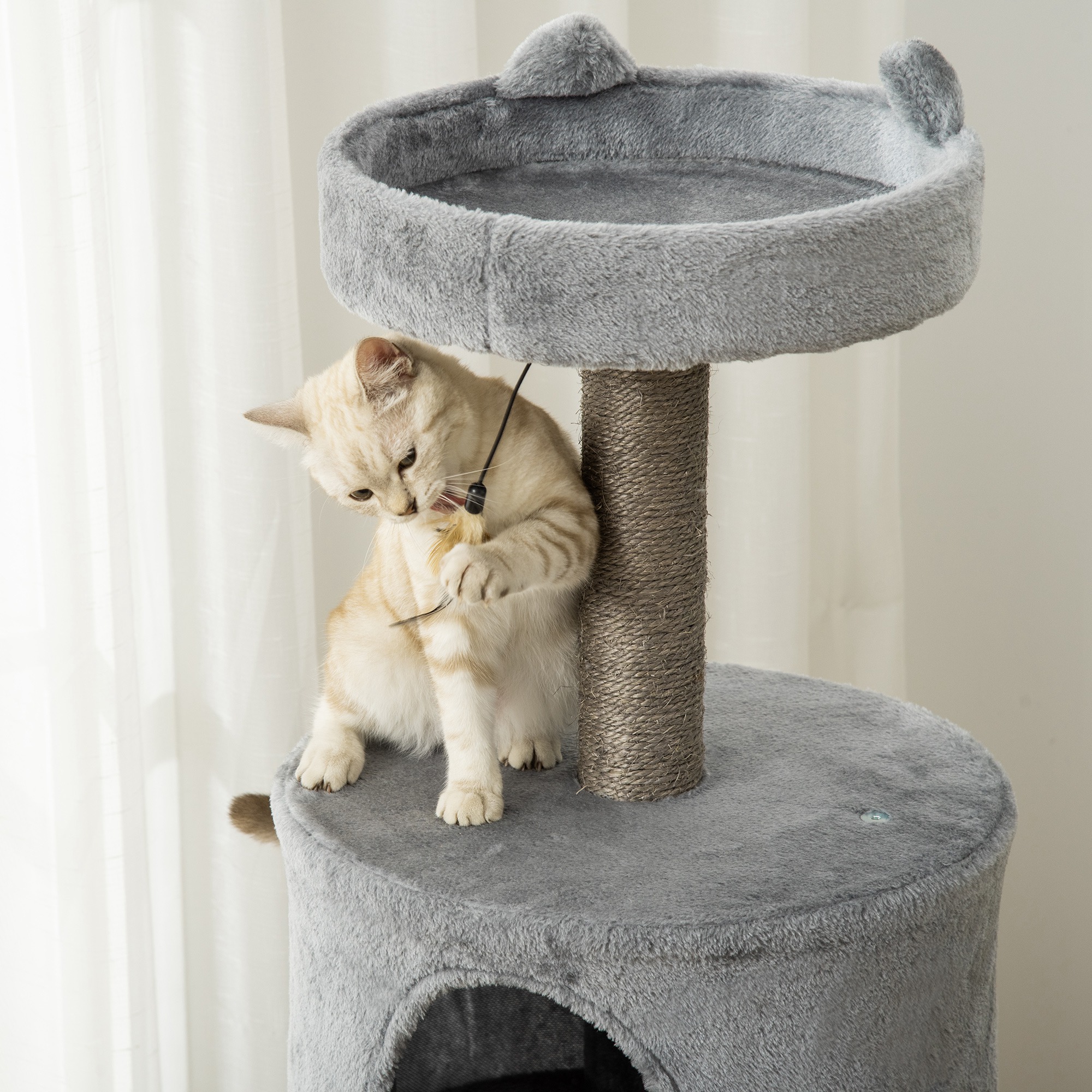 Cat Tree Pawhut Rascador Para Gatos Cat Tree Tower Árbol Rascador