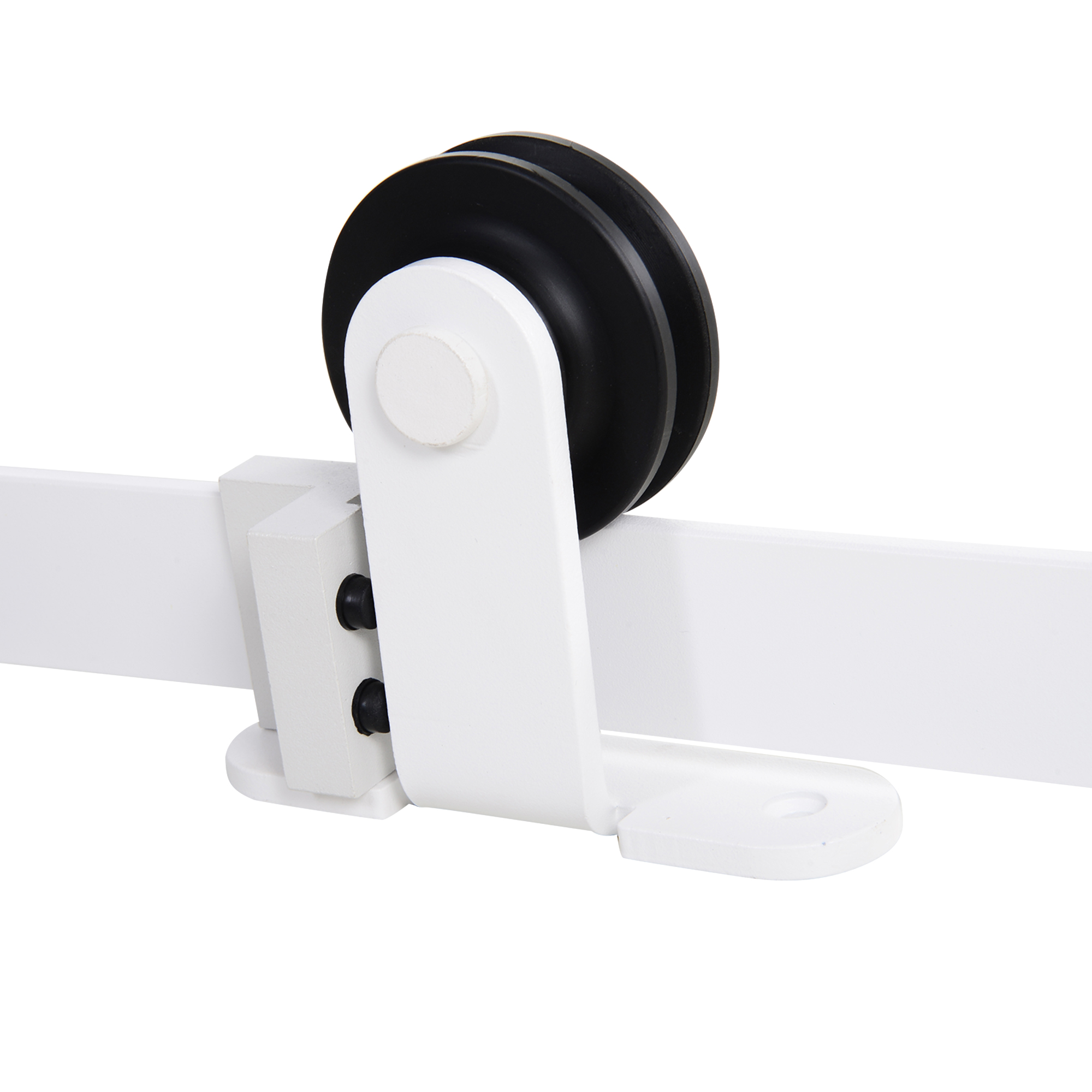 Kit Porta Scorrevole HOMCOM 186cm | Metallo Argento | Fai Da Te | Risparmio Spazio - Foto 12