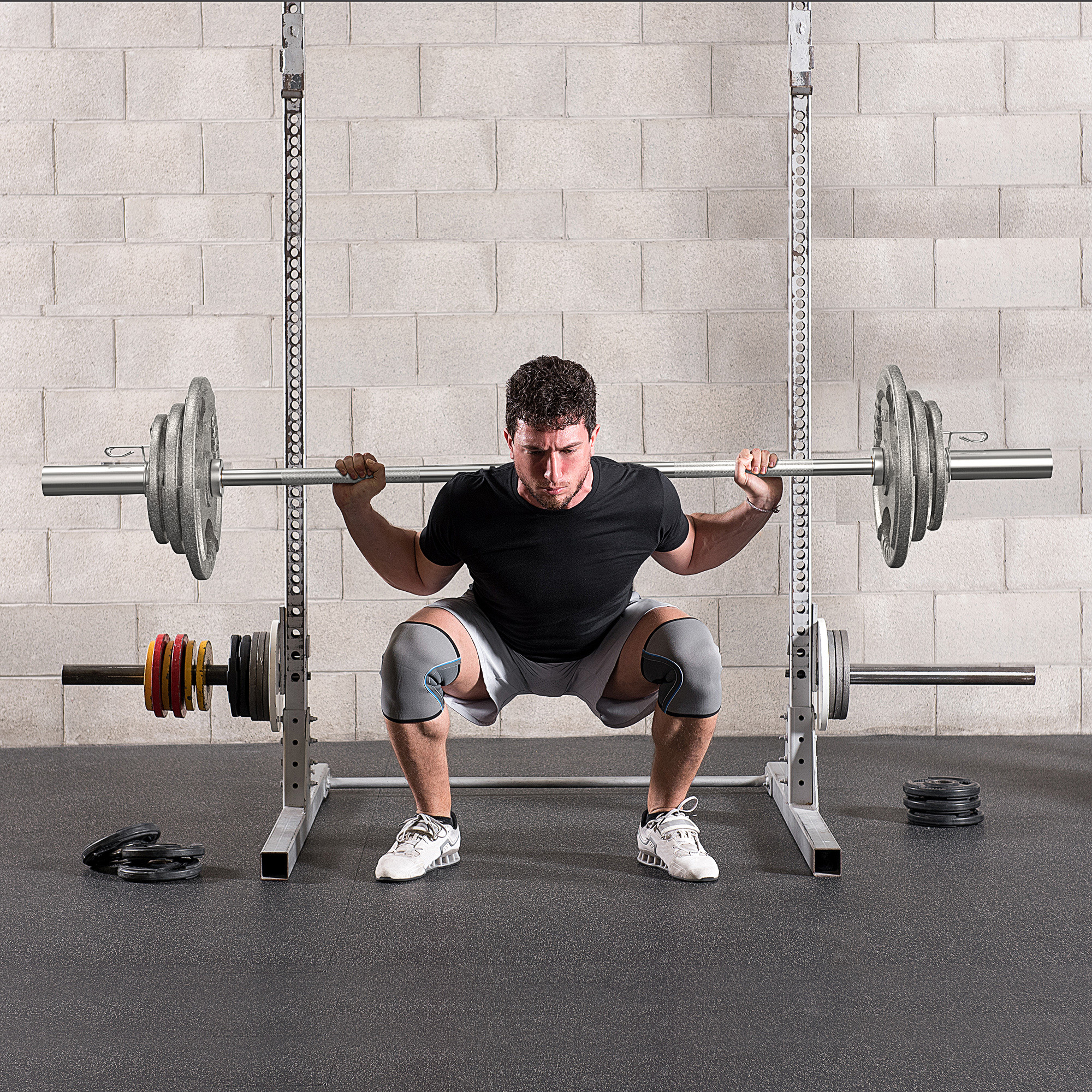 HOMCOM Set of 2 Cast Iron Weight Plates for 2"/5cm Hole Dumbbell Handle Bar, Barbell Weight 2 x 10kg 2