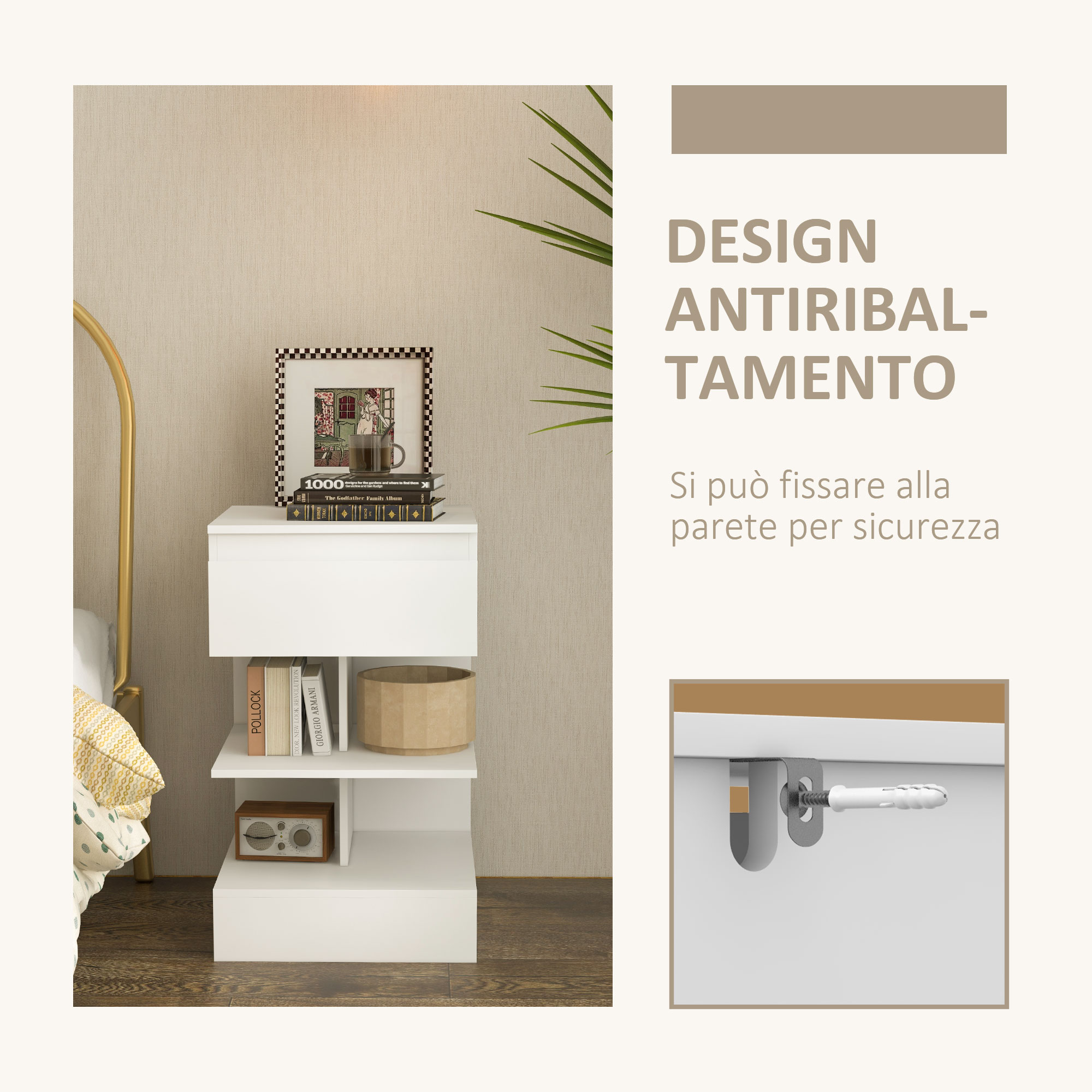 Comodino 25 Cm Comodino Stretto Comodino Moderno In Legno Con Cassetto E 2 Ripiani Aperti Mini Armadietto Di Stoccaggio Camera Da Letto Mobili Per Soggiorno Armadietto Di Stoccaggio Cassapanca (Grigi