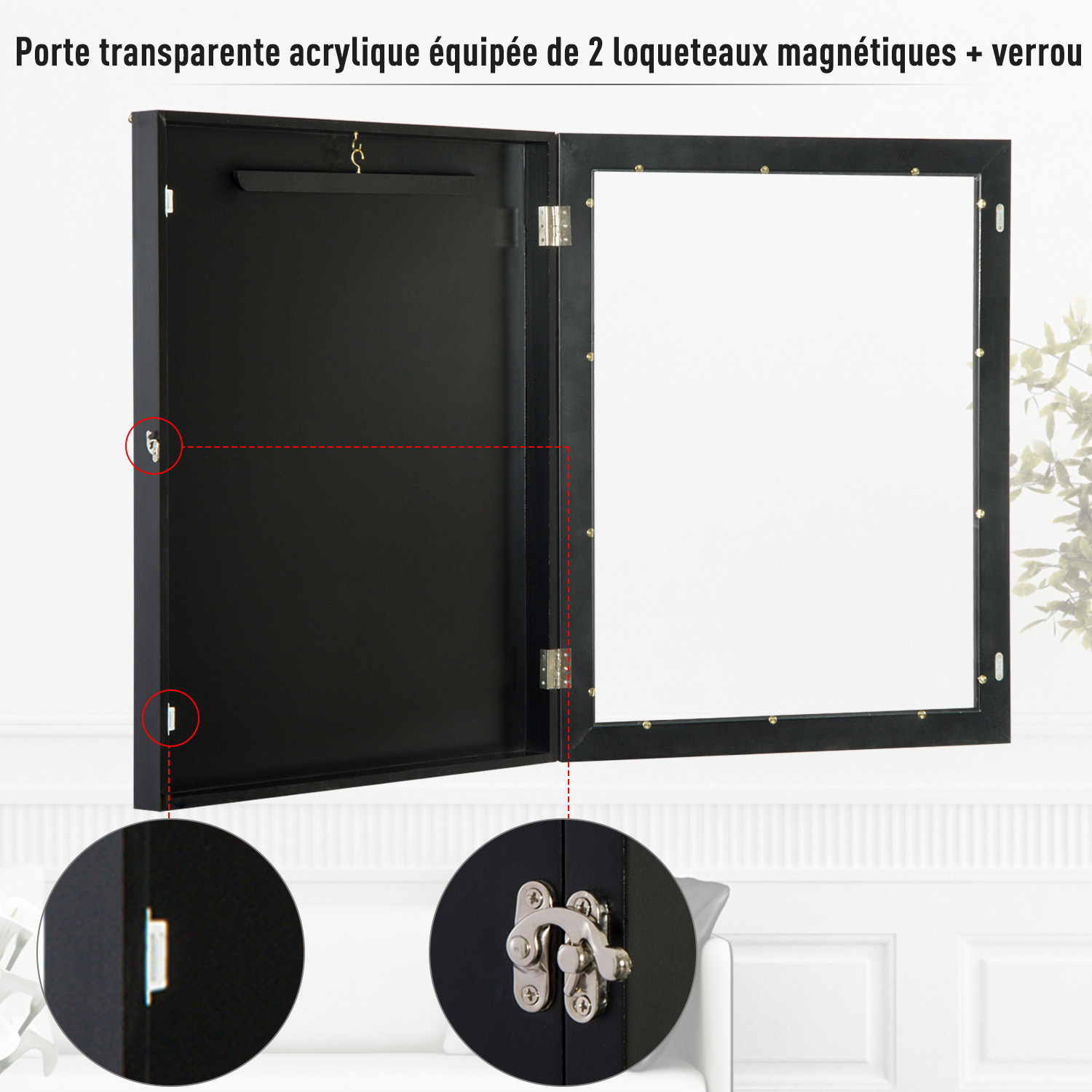 HOMCOM Frame Box T-Frame Cadre Nielsen Cadre pour Maillot Porte HOMCOM Frame Box T-Frame Cadre Nielsen Cadre pour Maillot Porte