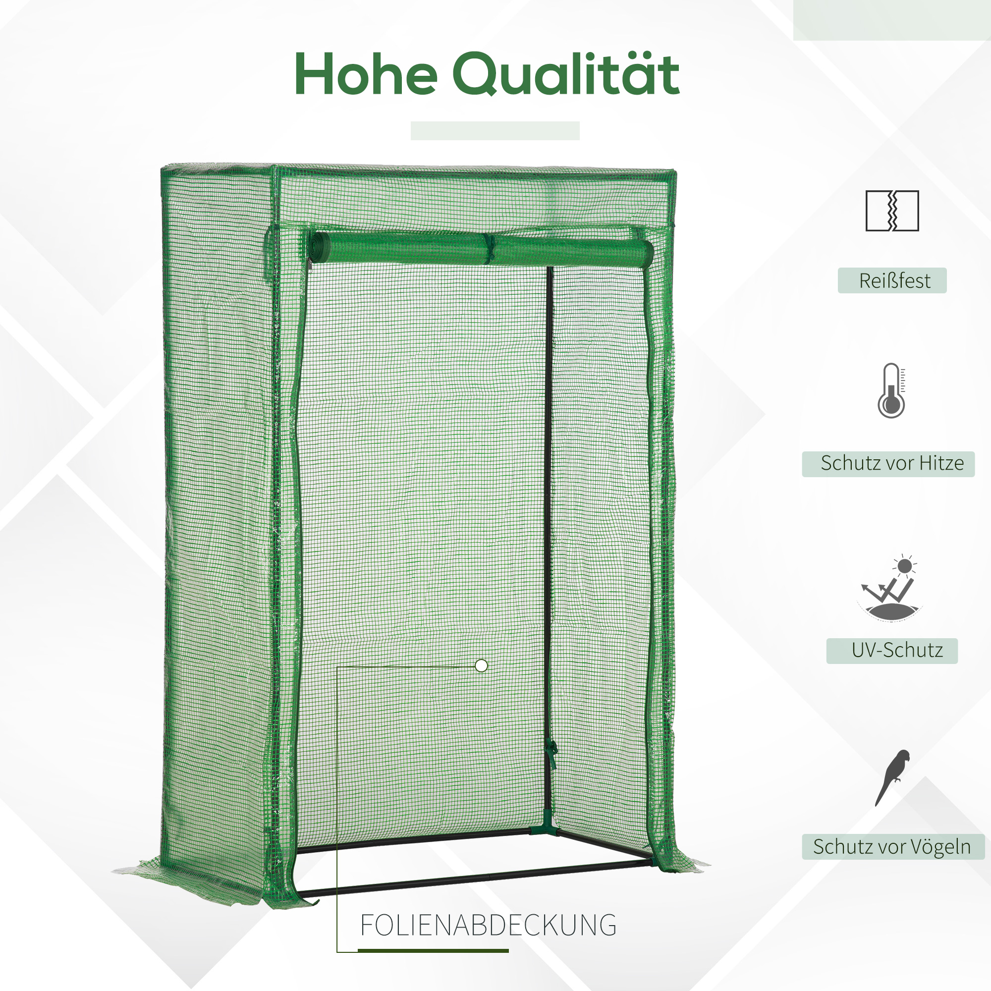Kasvuhoone uksega, talvekindel terasest fooliumkasvuhoone, kasvuhoone rõdule, aeda, tomatimaja 100x50x150cm, tomatikasvuhoone tomatitele, köögiviljadele, lilledele, taimedele, rohelusele