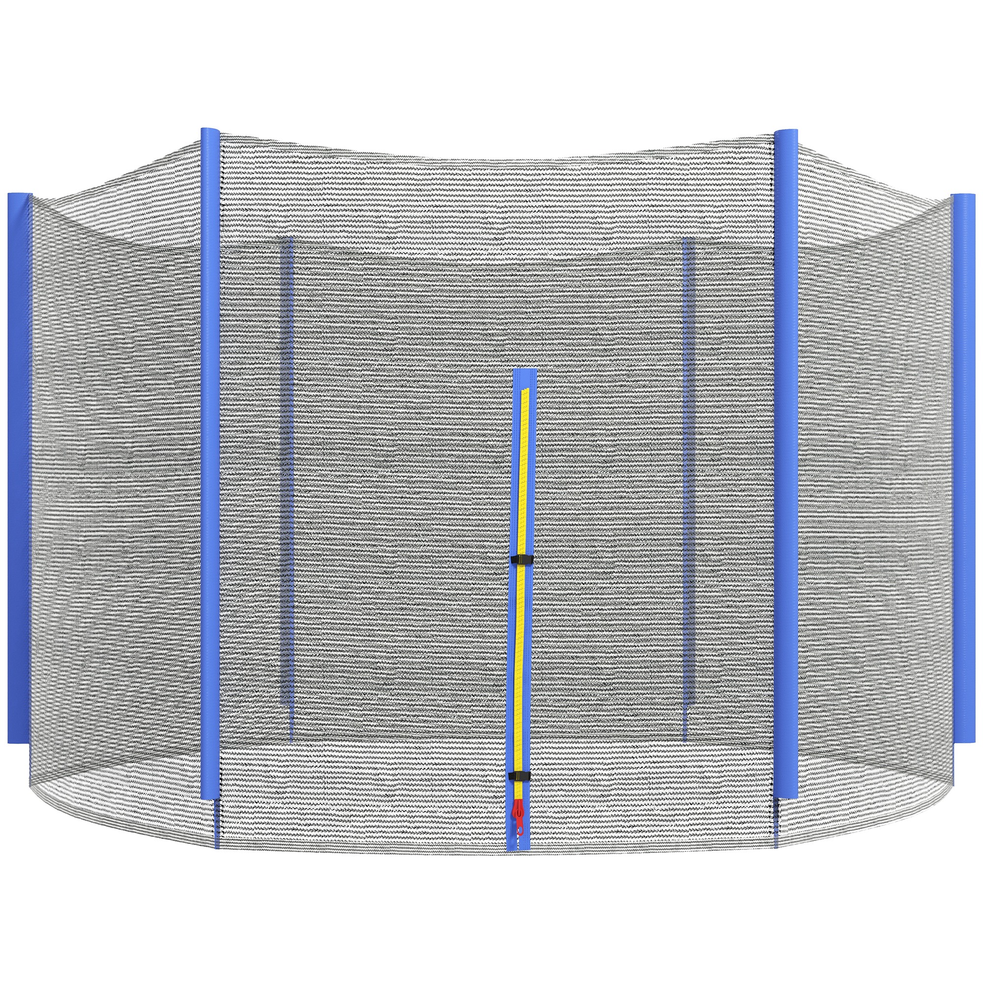 SPORTNOW Filet de remplacement pour trampoline, filet de sécurité avec 1 porte zipée pour trampoline Ø 244 cm et 6 poteaux