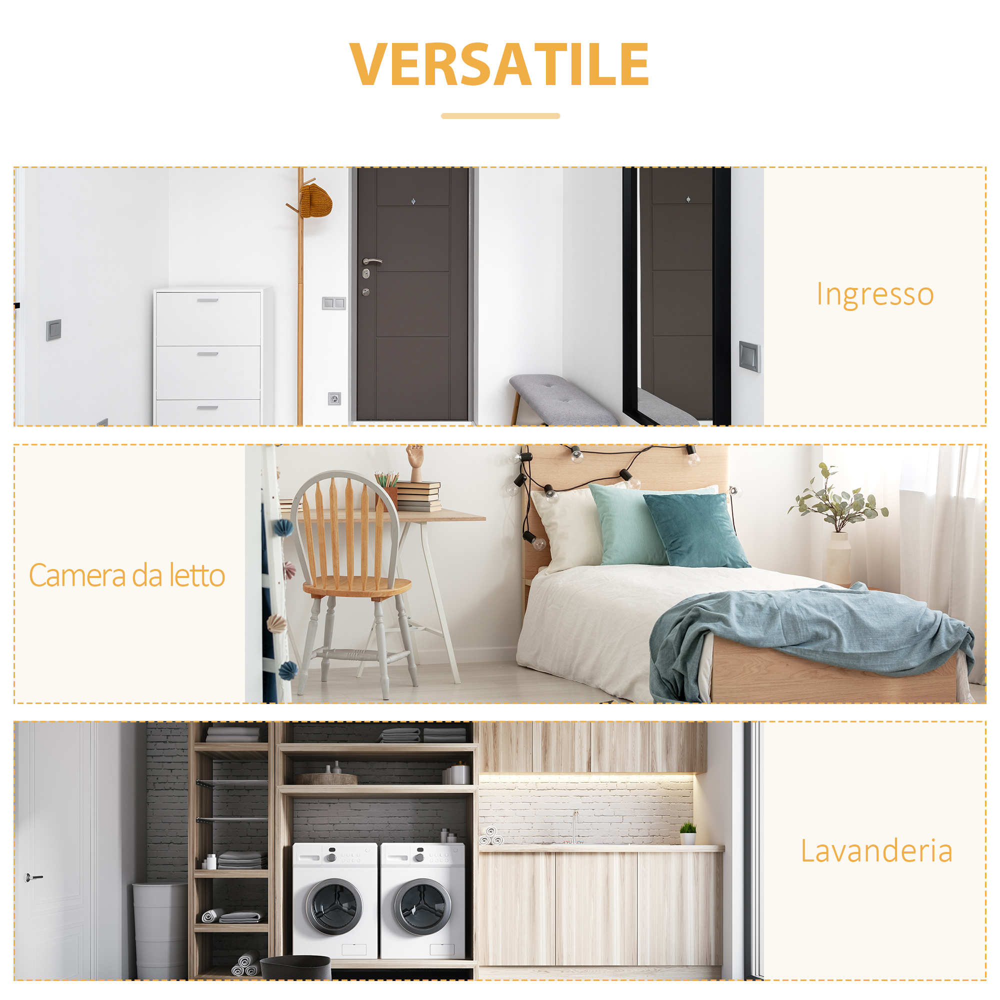 HOMCOM Appendiabiti con Panca Contenitore in MDF, per Casa e Ingresso