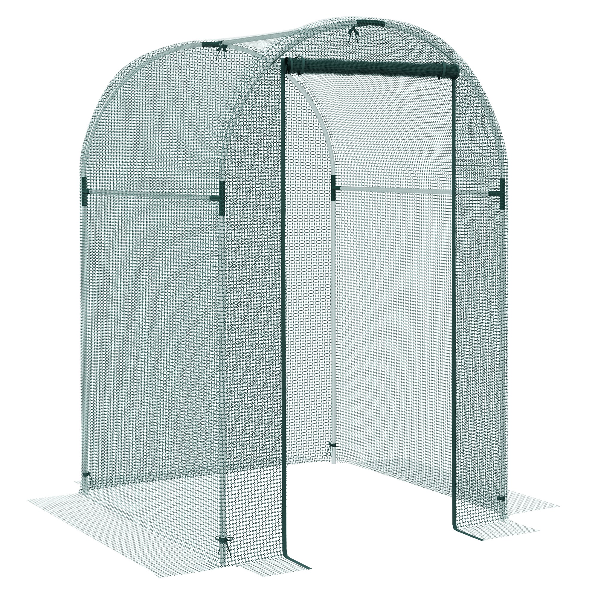 Product photograph of Outsunny 120 X 120cm Mini Polytunnel Greenhouse from Aosom UK