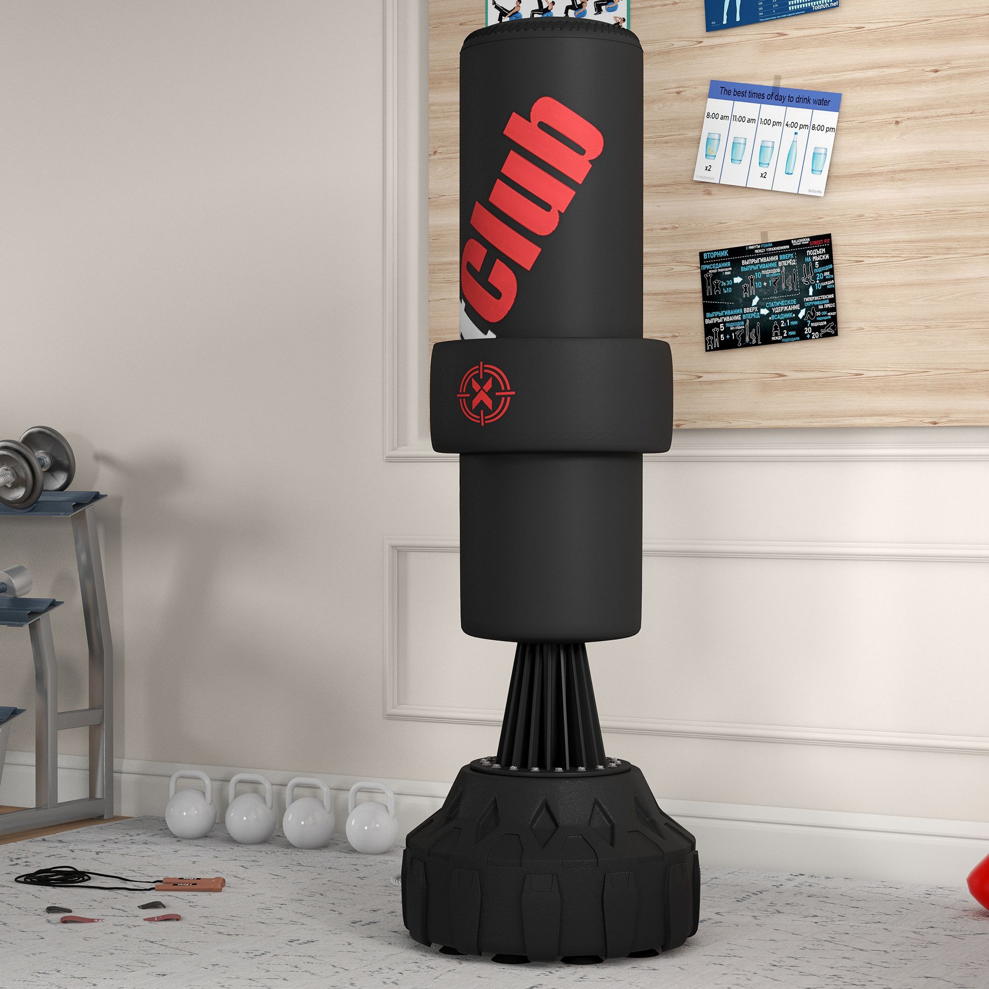 TurnerMAX Punching Bag Set Catena Guantoni Da Boxe Guanti Sacco Staffa - Foto 6