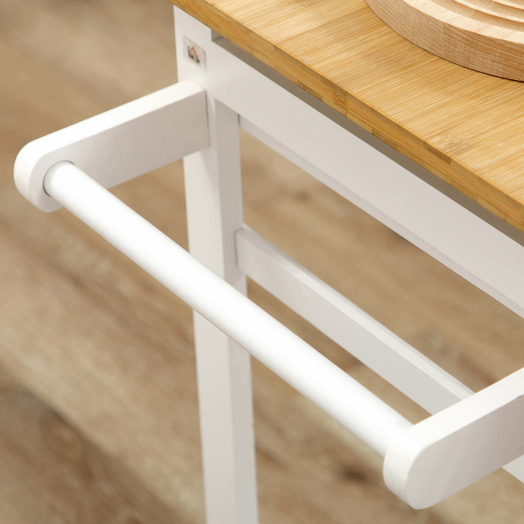 HOMCOM Table Pliable Cuisine Salle à Manger Ovale Extensible Bois Chêne