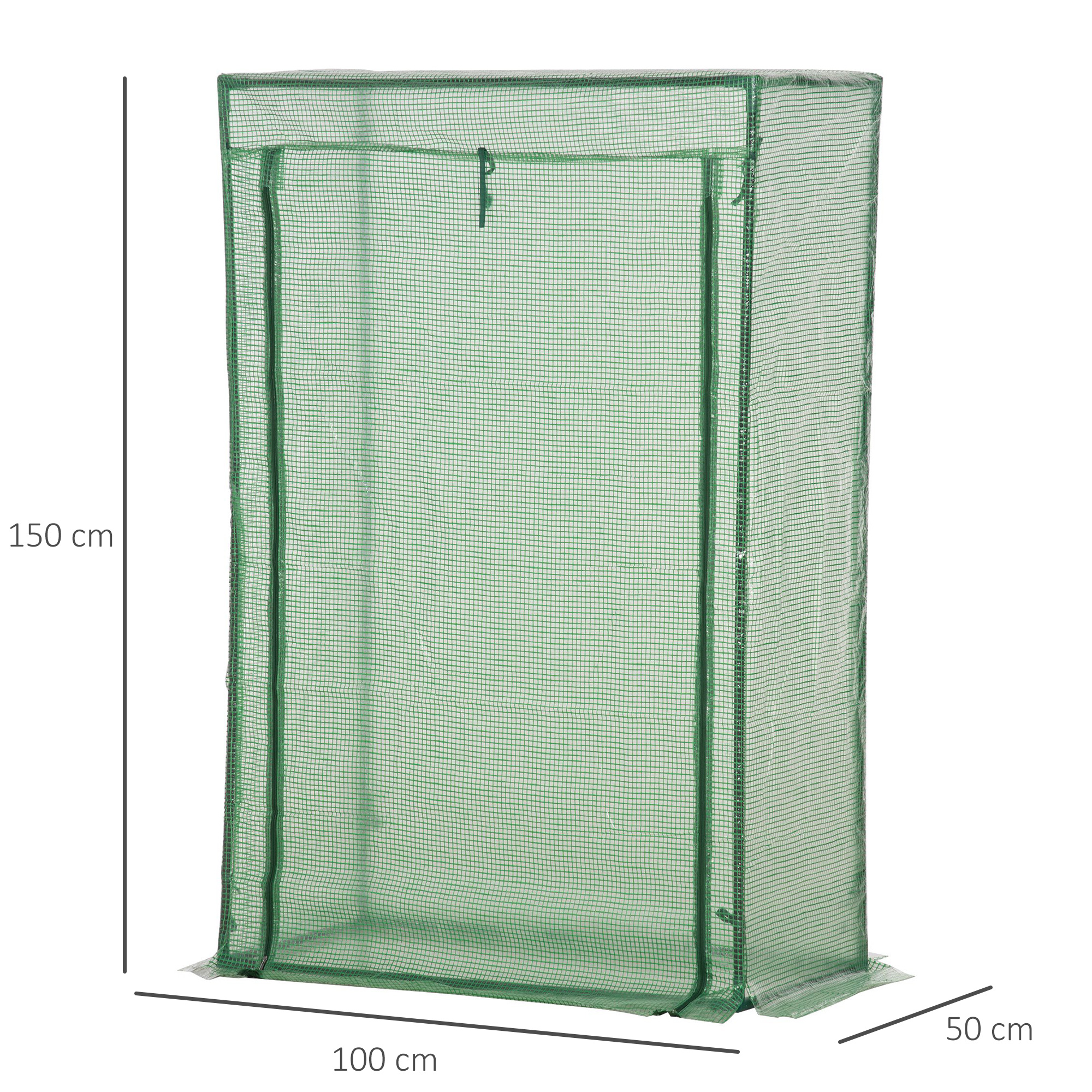 Kasvuhoone uksega, talvekindel terasest fooliumkasvuhoone, kasvuhoone rõdule, aeda, tomatimaja 100x50x150cm, tomatikasvuhoone tomatitele, köögiviljadele, lilledele, taimedele, rohelusele