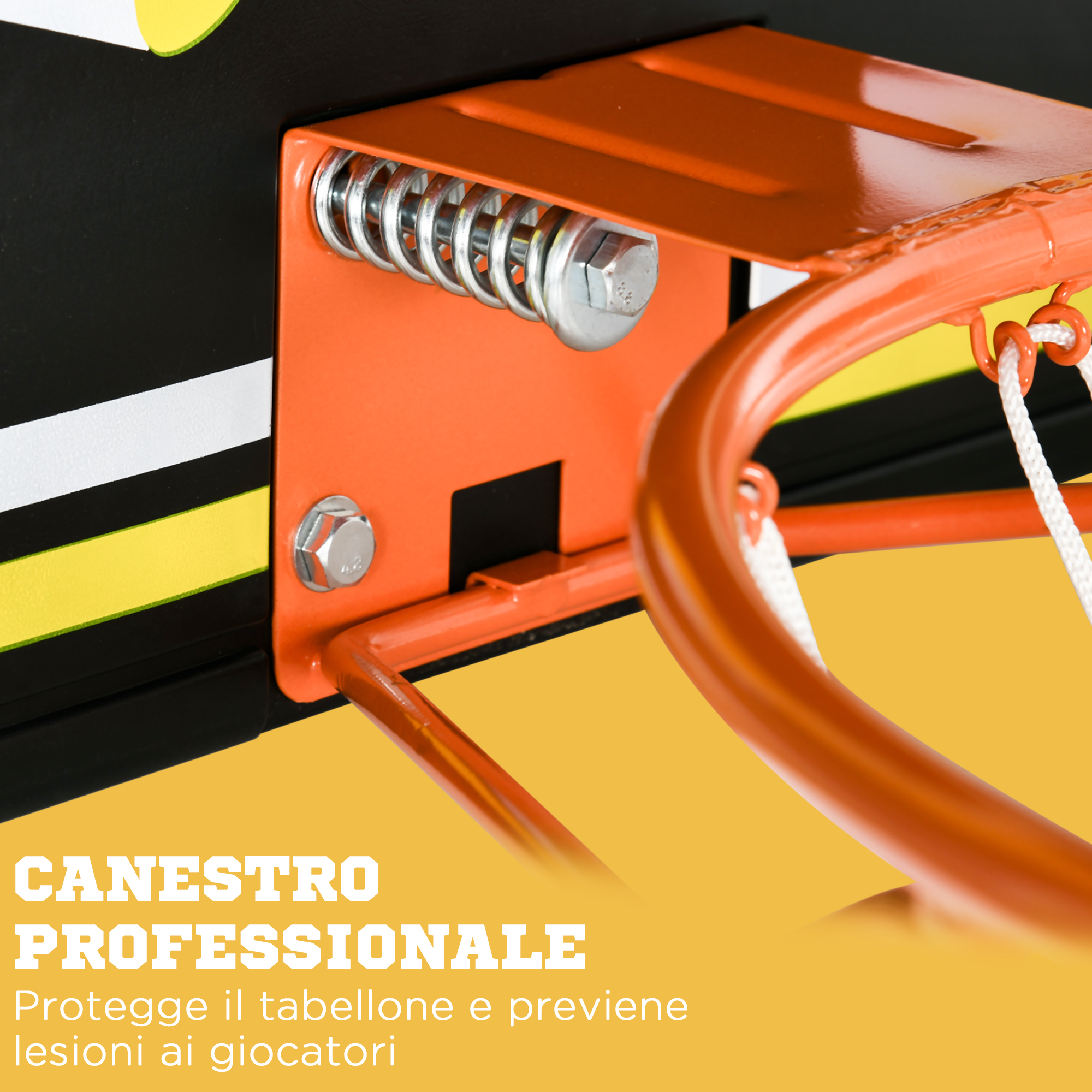 SPORTNOW Canestro Da Basket Regolabile Per Esterno: Portatile Con Ruote, Base Riempibile E Tabellone Resistente Per Giardino E Cortile - 2