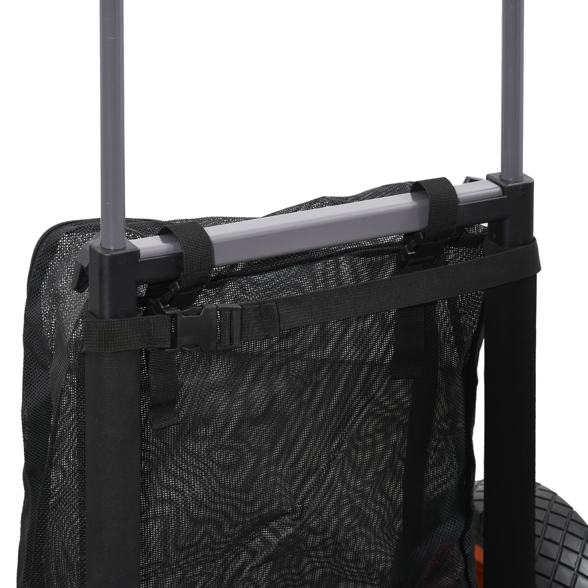 AKTIVE 62001 Carrello Pieghevole Da Spiaggia Con Ruote Fuoristrada – Capacità 60 Kg, Tessuto Poliestere, Tasca Interna, Riflettenti – Ideale Per Spiaggia, Campeggio, Picnic