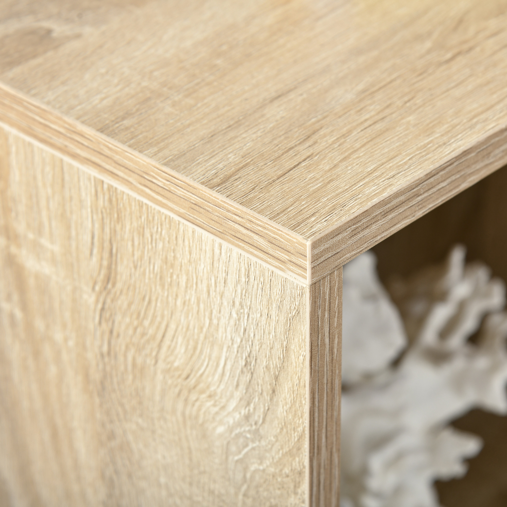 HOMCOM Six-Cube Bookcase Oak Wood Effect 8