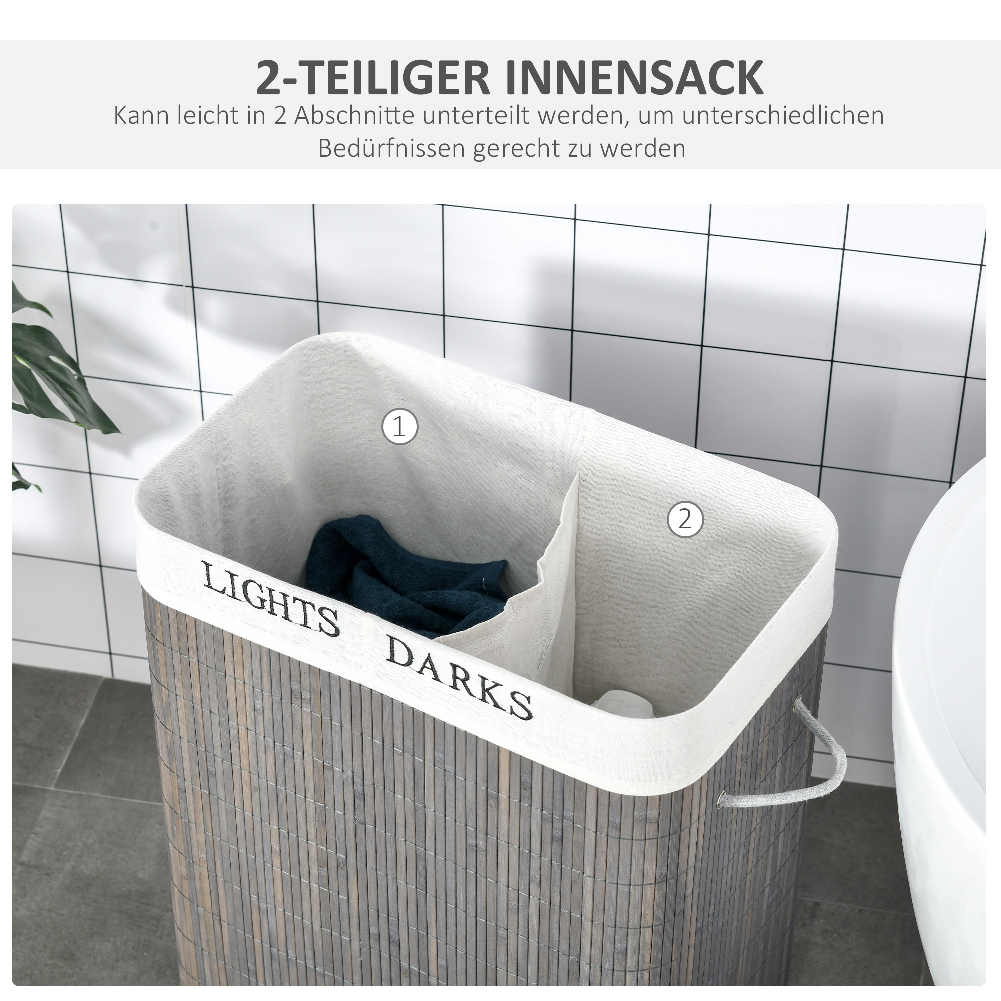Waschekorb Schmal 25 Cm