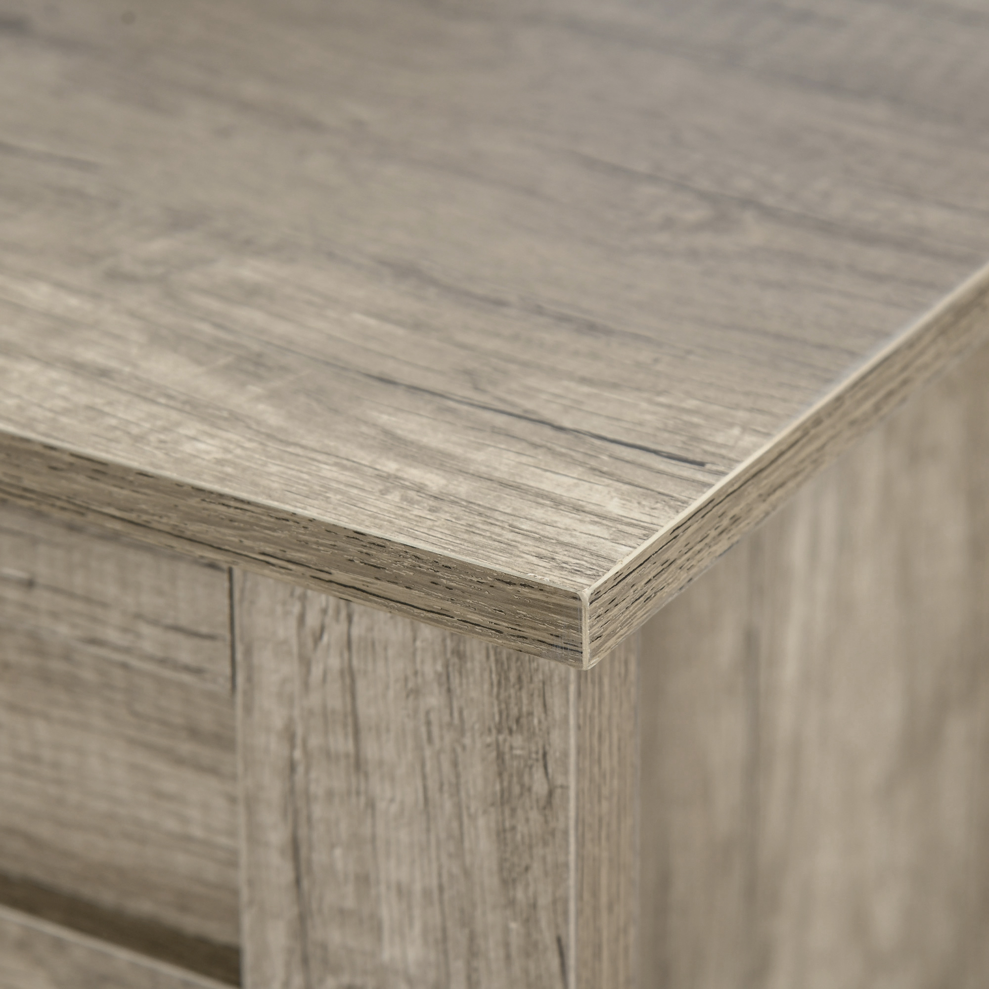 HOMCOM Lift Top Coffee Table w/ Hidden Storage Compartment Open Shelves Lift Tabletop Pop Up Centre Table for Living Room Oak Effect 8