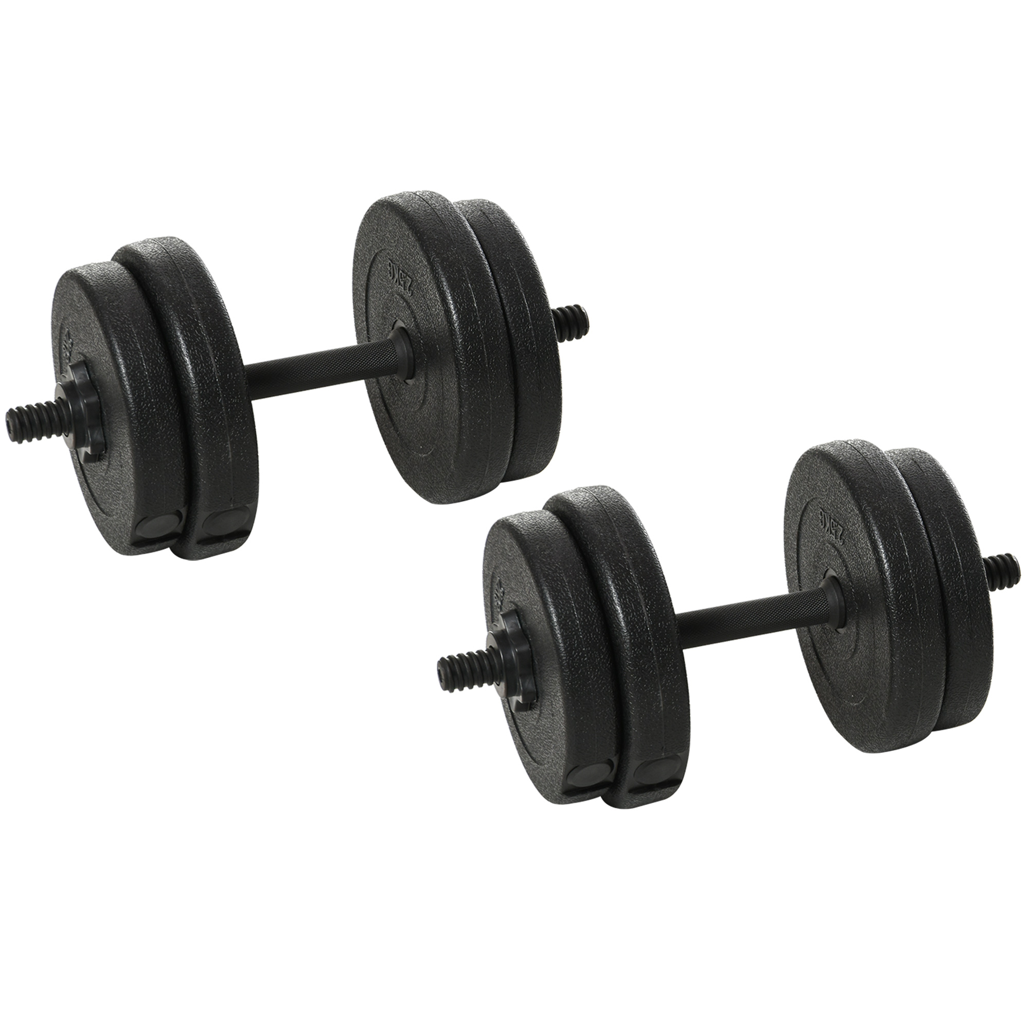 Set Manubri 10 Kg HOMCOM X FFHandball - 8 Pezzi Con Custodia Per