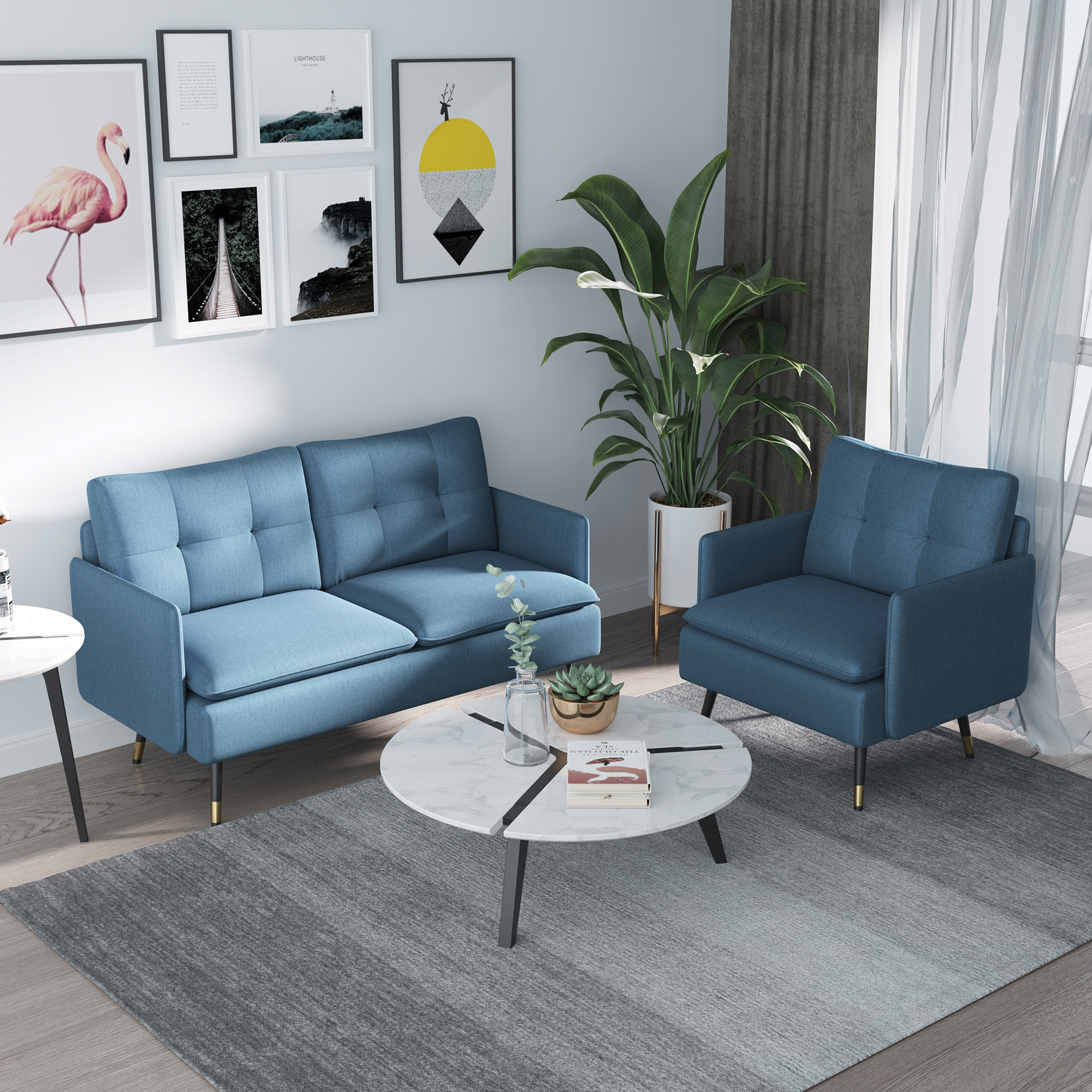 da salotto poltrone per camere da letto moderne HOMCOM Poltrona per Soggiorno e Camera da Letto con Seduta