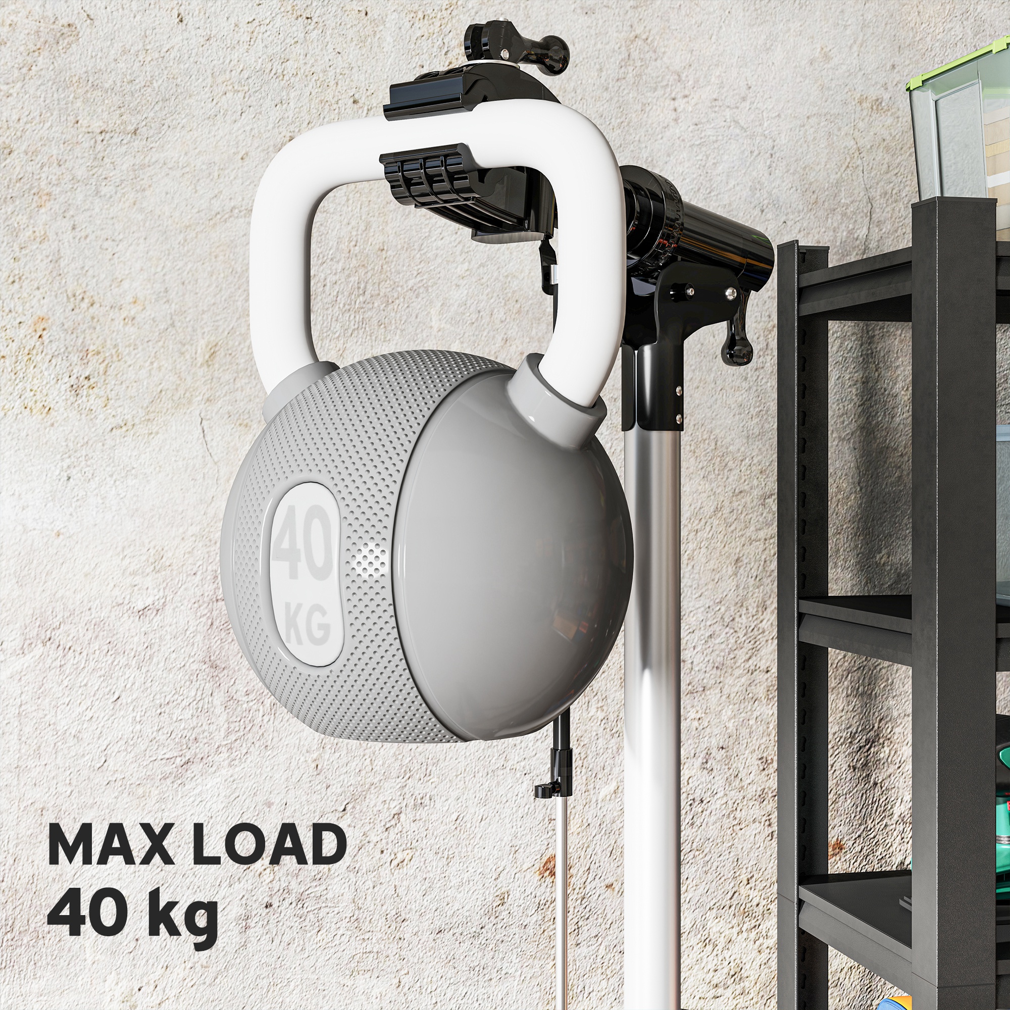 HOMCOM Bike Repair Stand, Max Load 40kg, Foldable, Height Adjustable, for Road Bike, Mountain Bike, E-bike 7