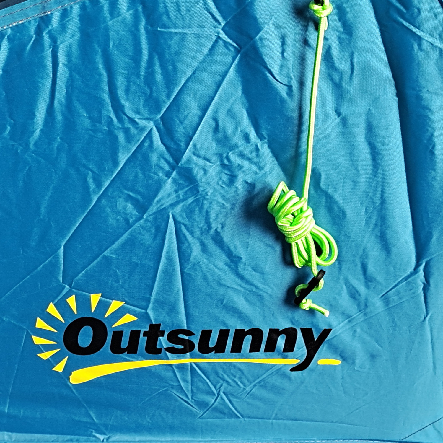 Outsunny 3-4 Man Tunnel Tent, Two Room Camping Tent with Windows, Portable Carry Bag, for Fishing, Hiking, Sports, Festival Blue 9