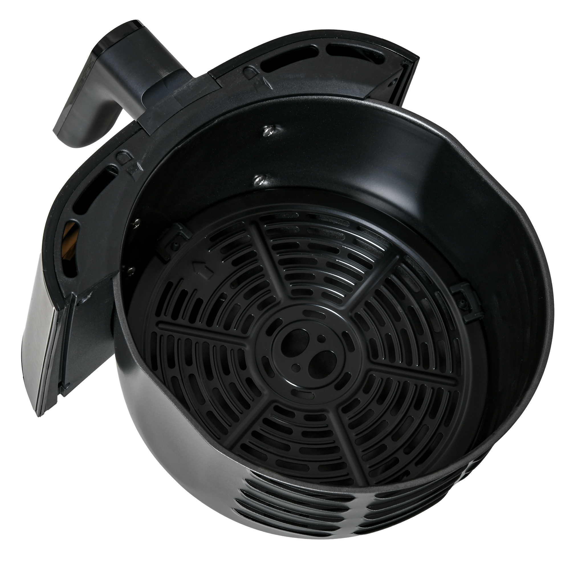 HOMCOM 4.5L Air Fryer, 1500W Air Fryer Oven with Rapid Air Circulation, Adjustable Temperature, Timer and Nonstick Basket for Oil Less or Low Fat Cooking, Black 8