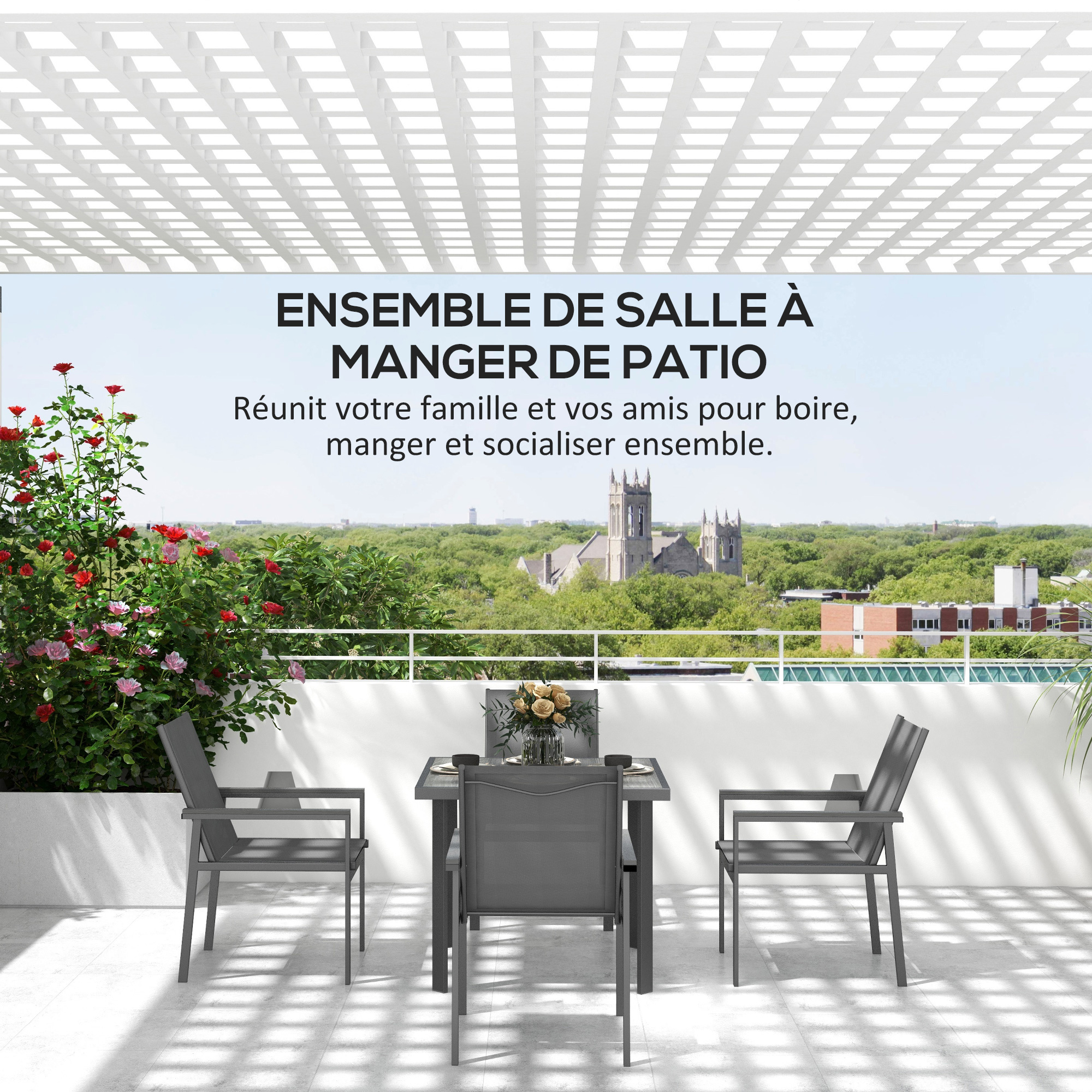 Table De Parasol Outsunny Ronde 60 Cm HDPE - Plateau Portable Avec Trou Pour Parasol Plage Et Terrasse