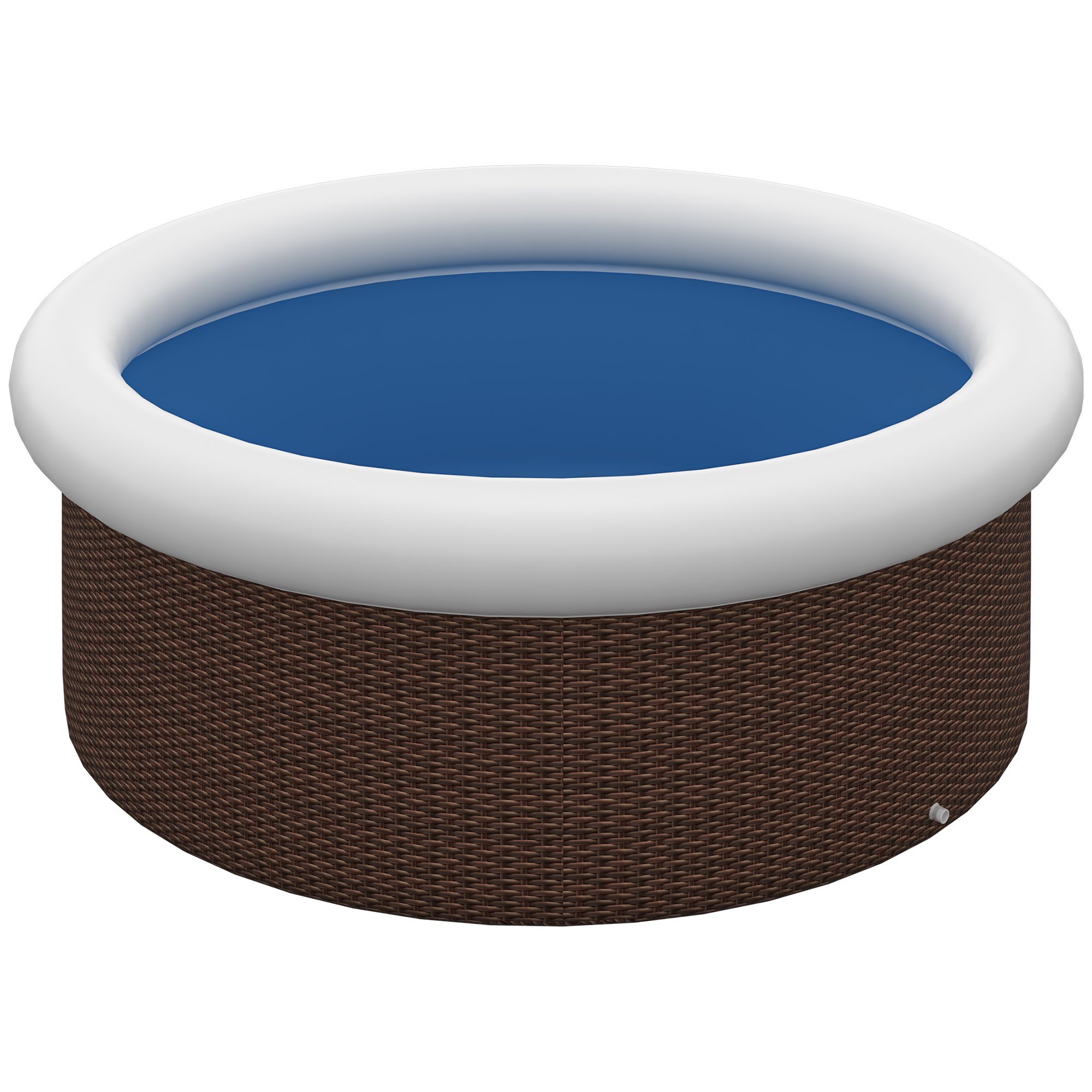 Outsunny Aufstellpool Schwimmbecken Aufblasbarer Swimmingpool für 1-5 Perso günstig online kaufen