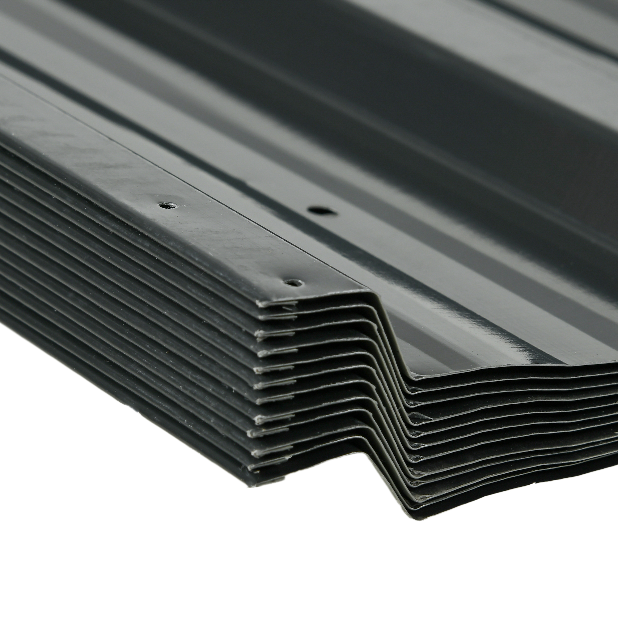 Outsunny Set of 12 Corrugated Steel Roof Sheet Panels Dark Grey 9