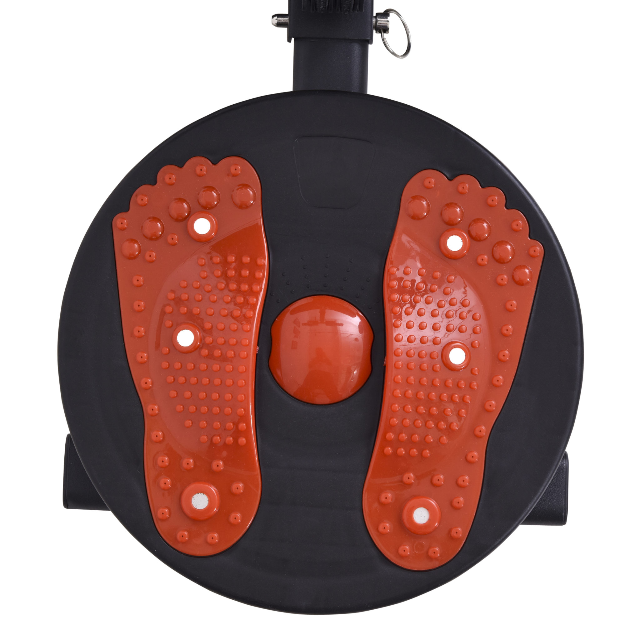 HOMCOM Banc De Musculation Pliable – Multifonction Avec Oreiller, Planche De Torsion Et Sangles – Hauteur Réglable Sur 3 Niveaux – Capacité 120 Kg – Noir/rouge