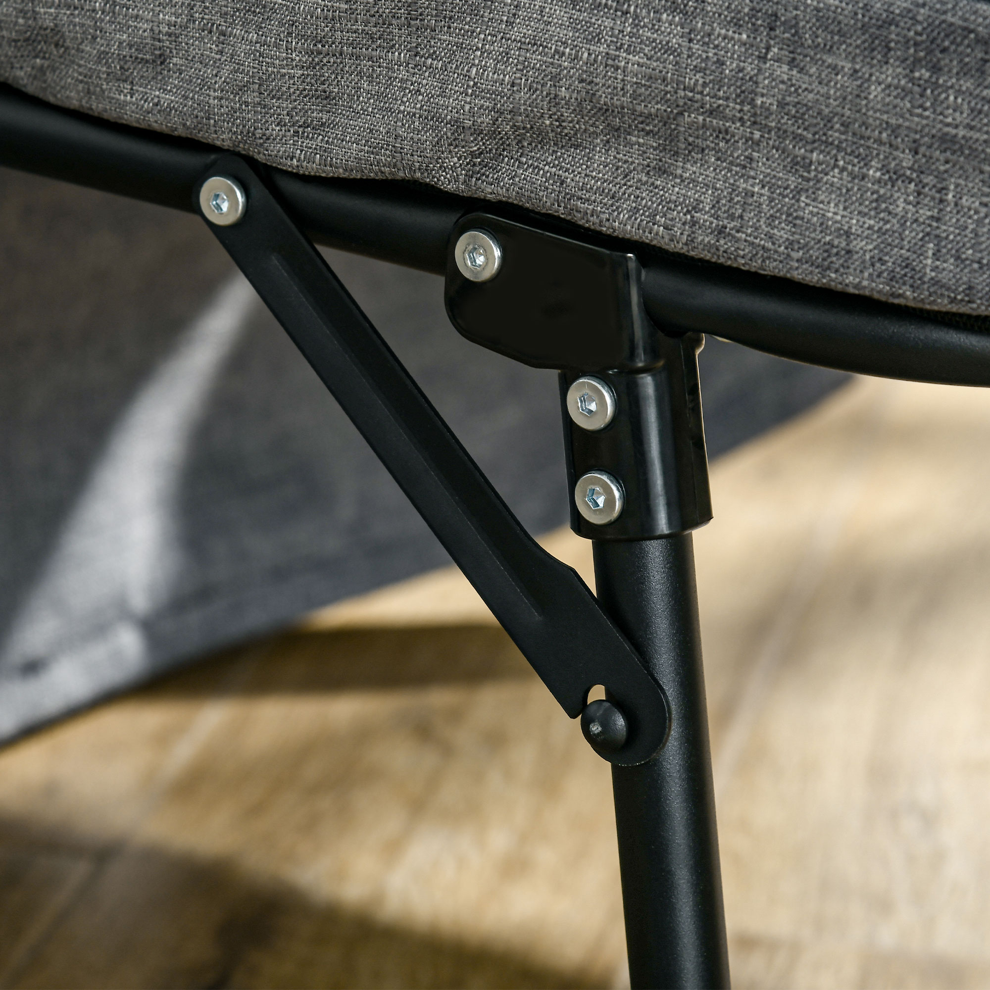 Divano Letto Pieghevole Per Bambini Pro Cosmo - Con Materasso, Cuscino E Pouf, Grigio Camion - Foto 4