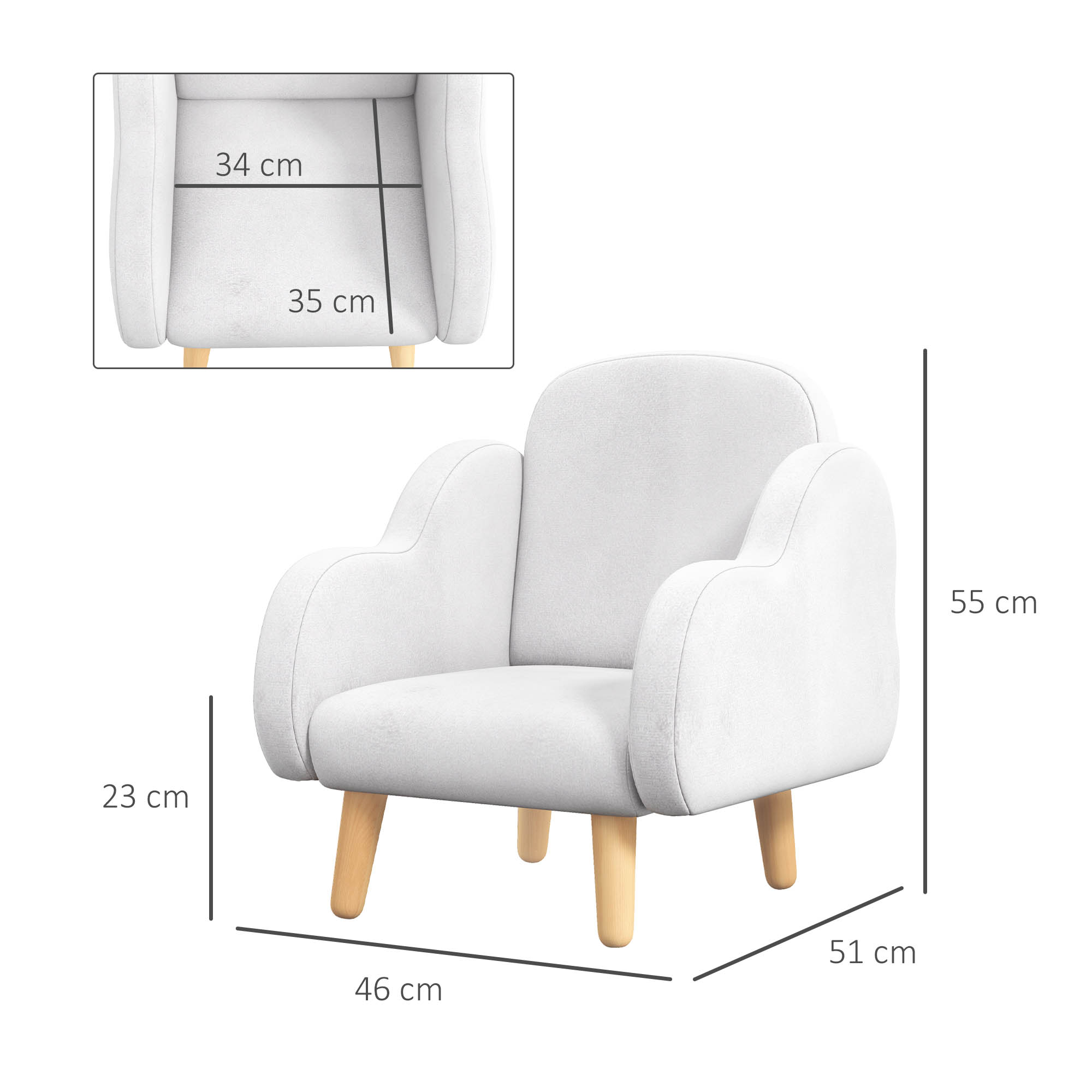 Fauteuil Panda En Peluche Géant – Canapé Moelleux Panda Pour Enfant – Siège Lecture Confortable Et Câlin – Idéal Chambre Garçon Fille – Petit Ou Grand Modèle