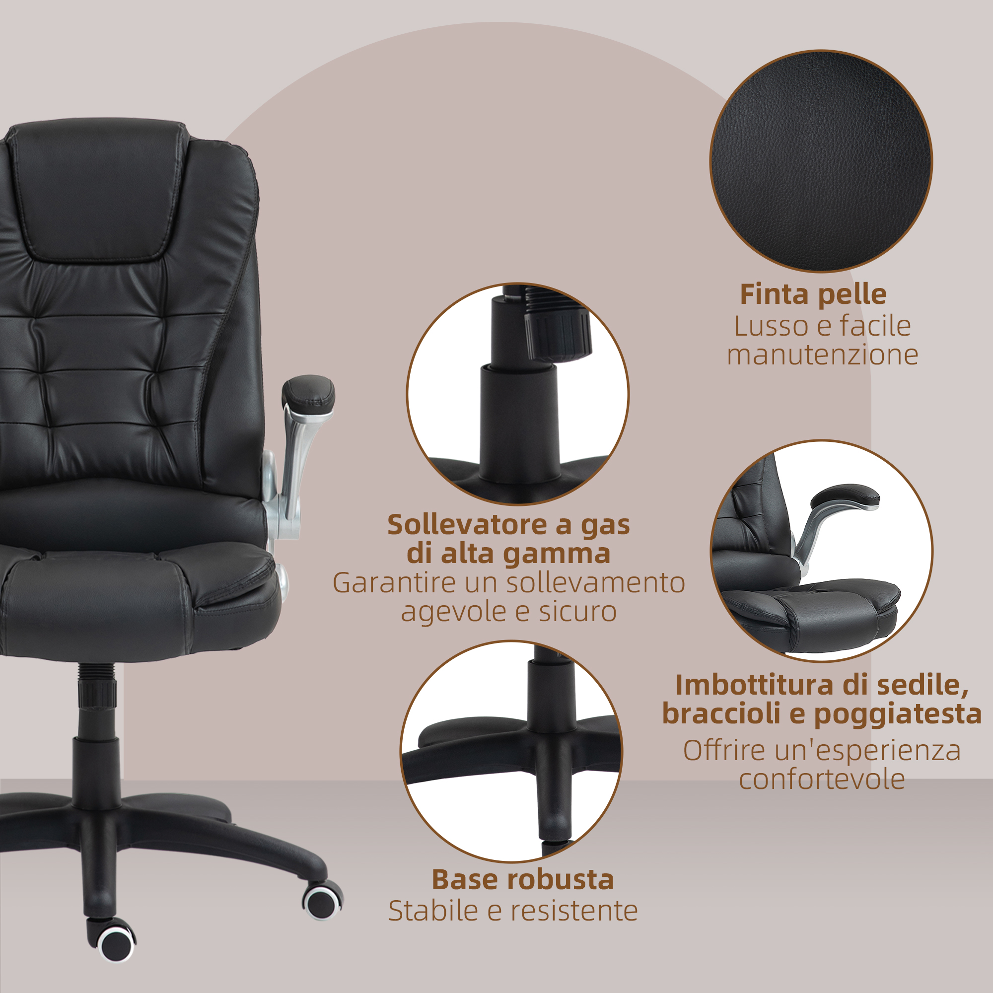 Per Anziani Sedia Bracciolo Sedie Ergonomiche Sedie Imbottite Con