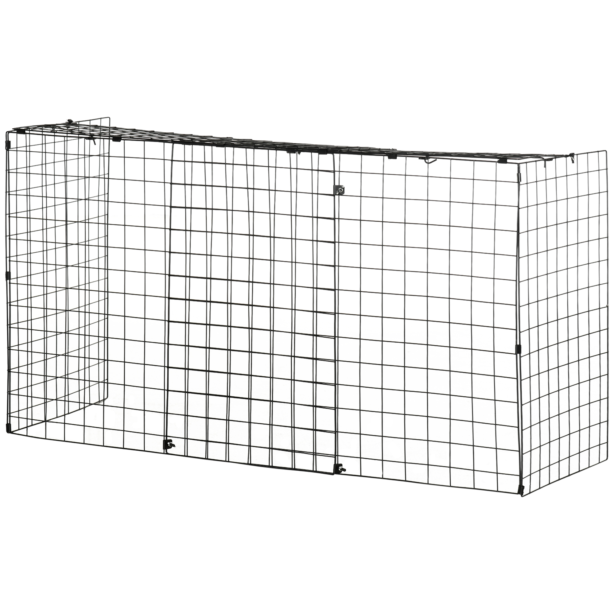 HOMCOM Extendable Safety Fireguard Screen Black | Aosom UK