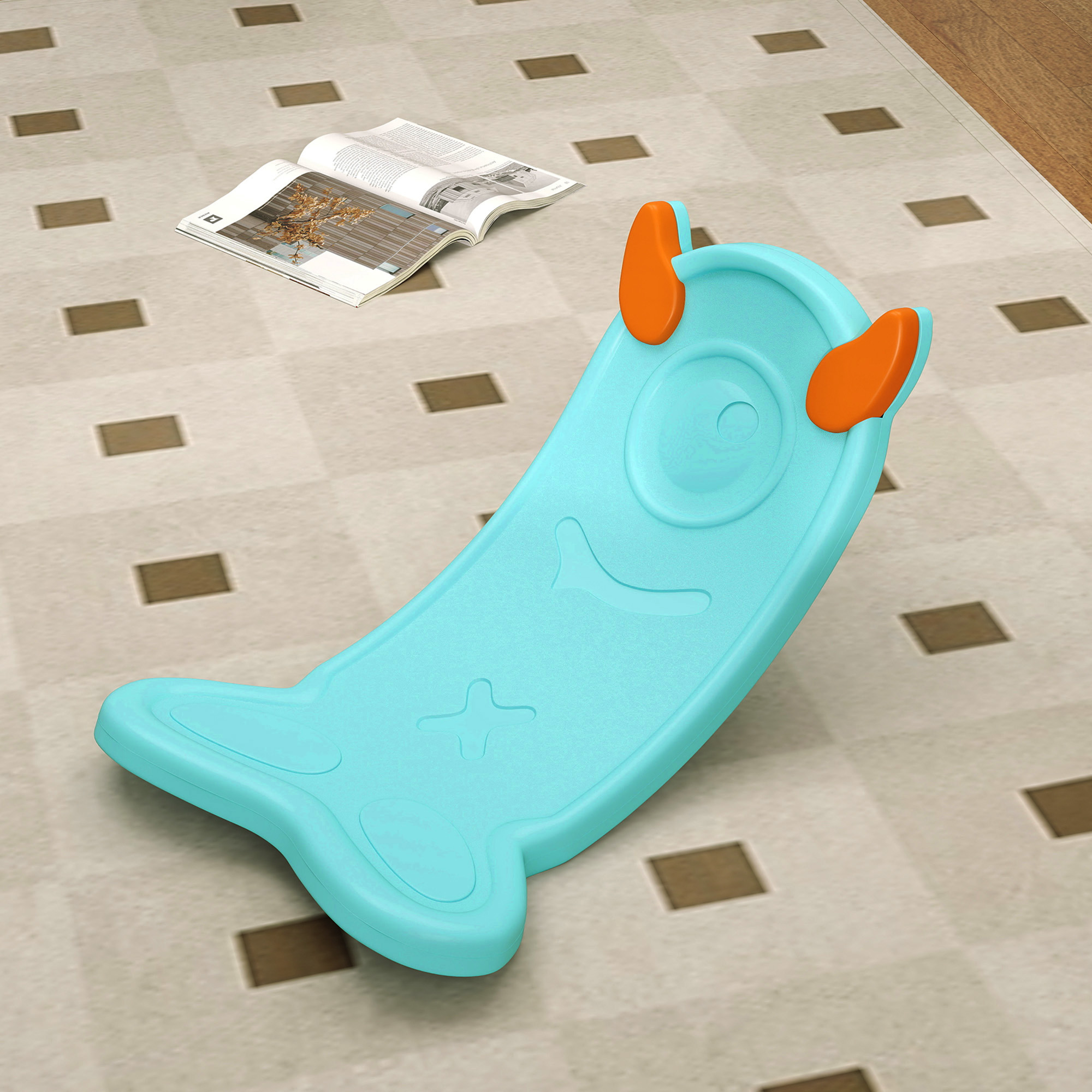 AIYAPLAY Balance Board for Kids Balance Training & Sensory Play, Light Blue 8