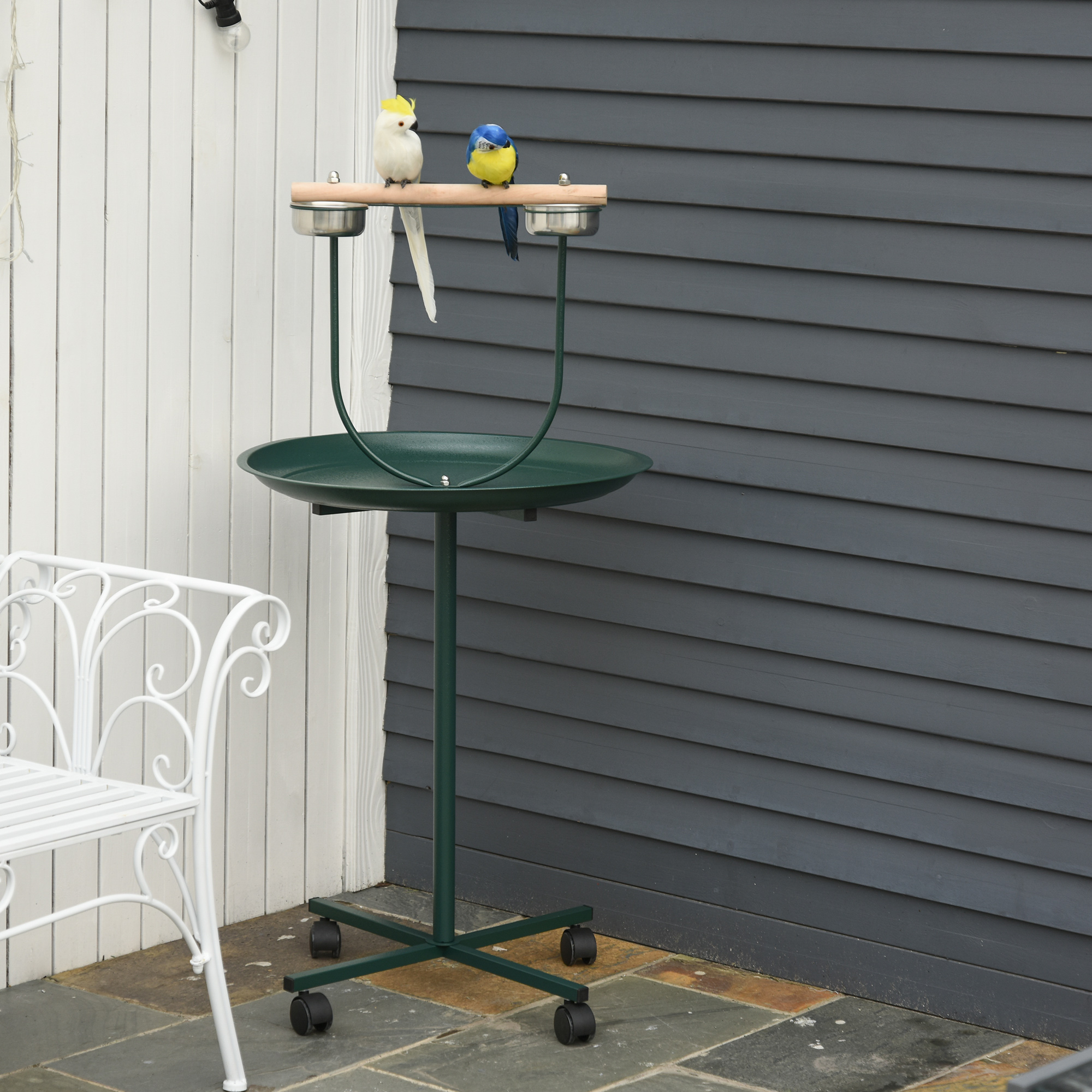 PawHut 2.5L Stainless Steel Cat Water Fountain for Drinking with Ultra-Silent Pump, Water-Level Window, 7 Filters