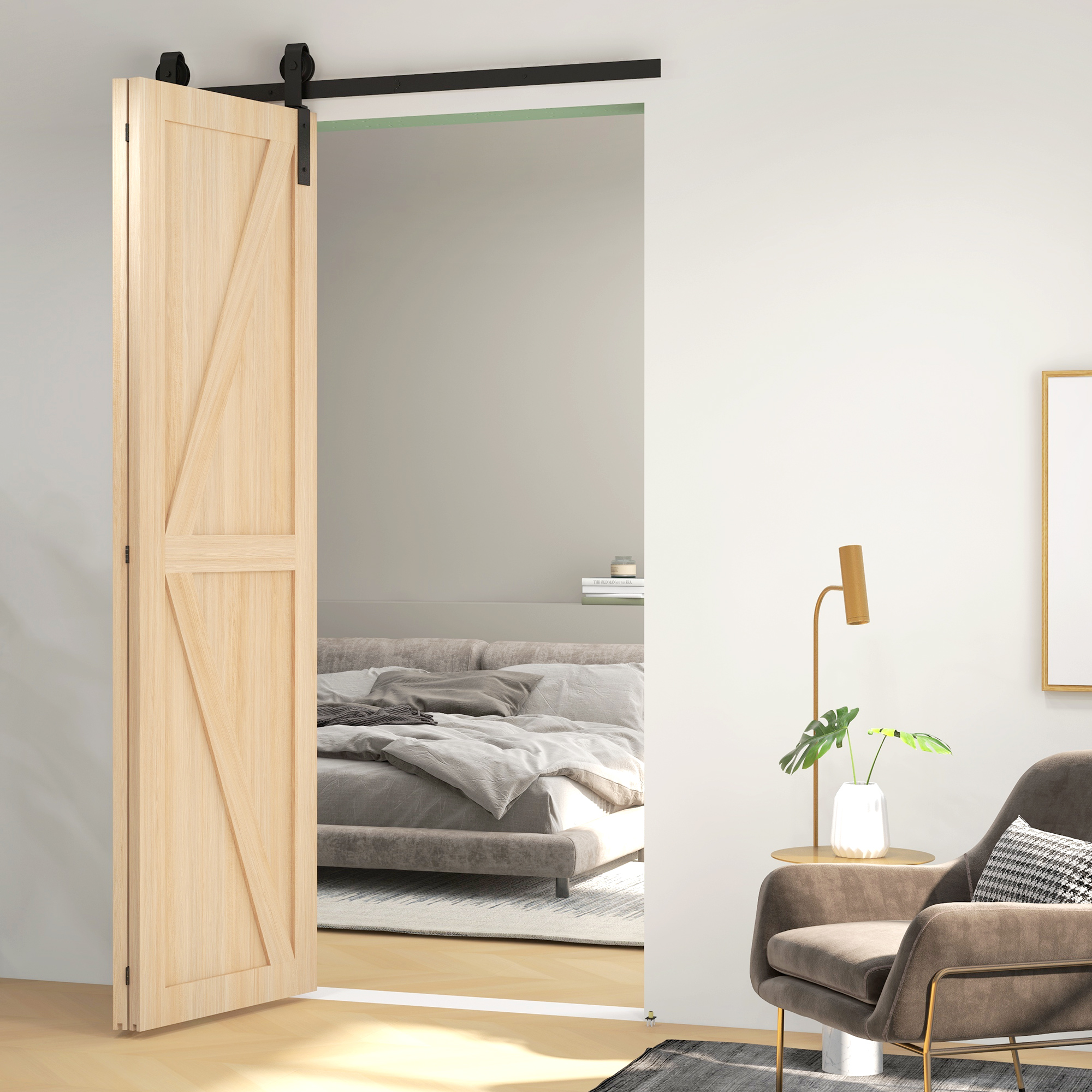 Kit De Riel Para Puerta Corredera De Cristal – Guía De Aluminio De Doble Canal Con Rodamientos Silenciosos Para Vitrinas Y Armarios