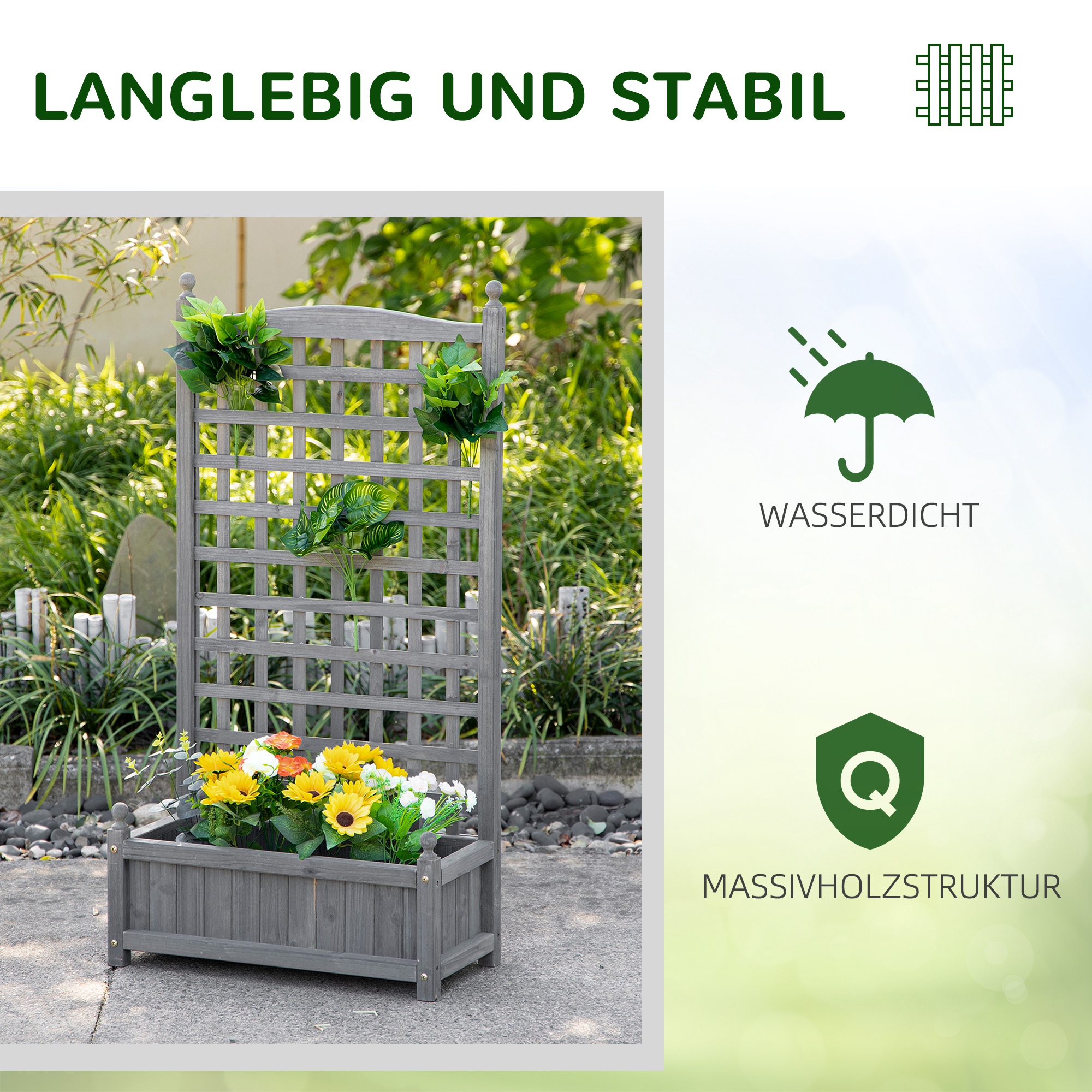 blumenstnder metall holz Blumenstnder aus MDF im Set