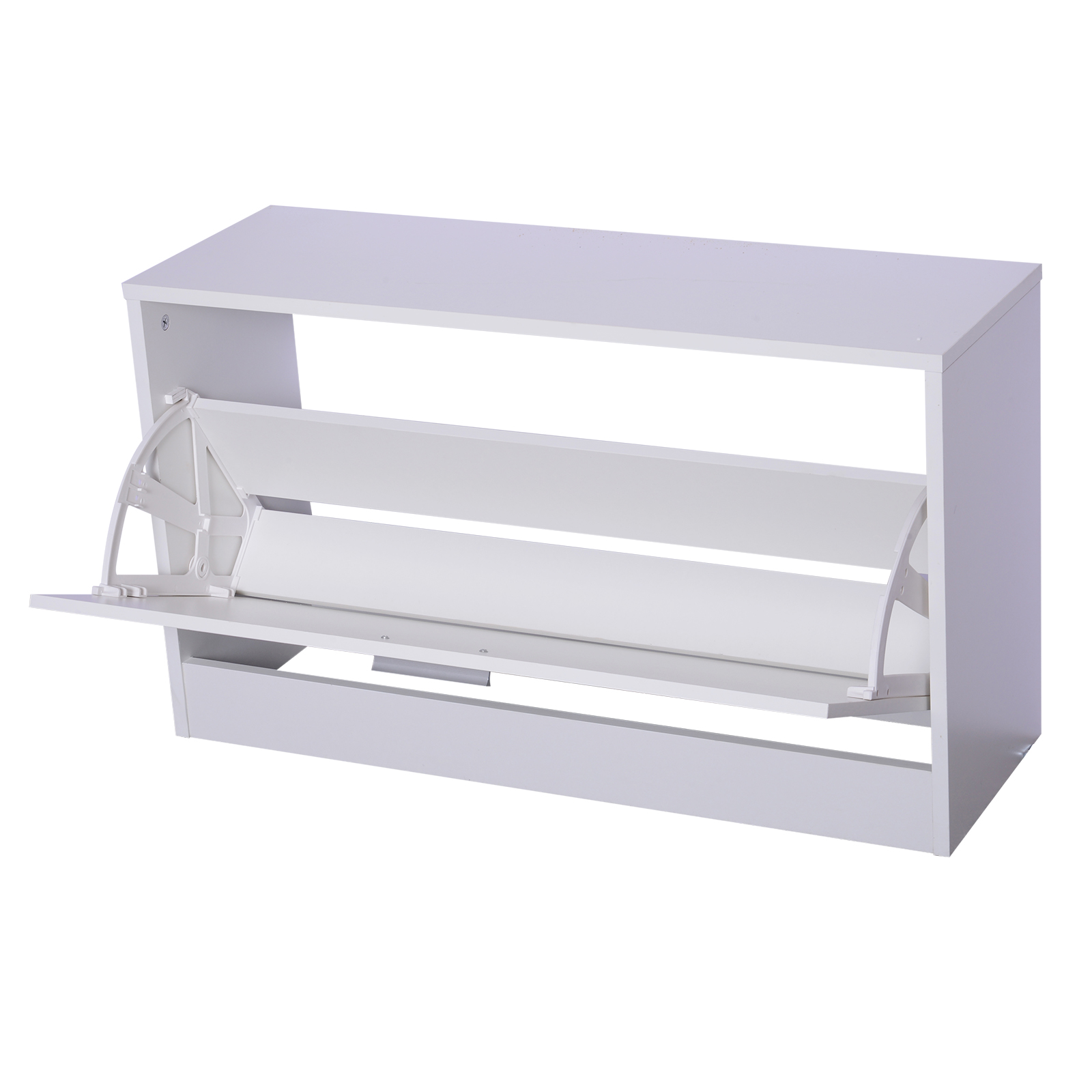 Meuble d'entrée - HOMCOM - 6 en 1 - banc à chaussures rabattable, miroir et patère - MDF Meuble d'entrée - HOMCOM - 6 en 1 - banc à chaussures rabattable, miroir et patère - MDF
