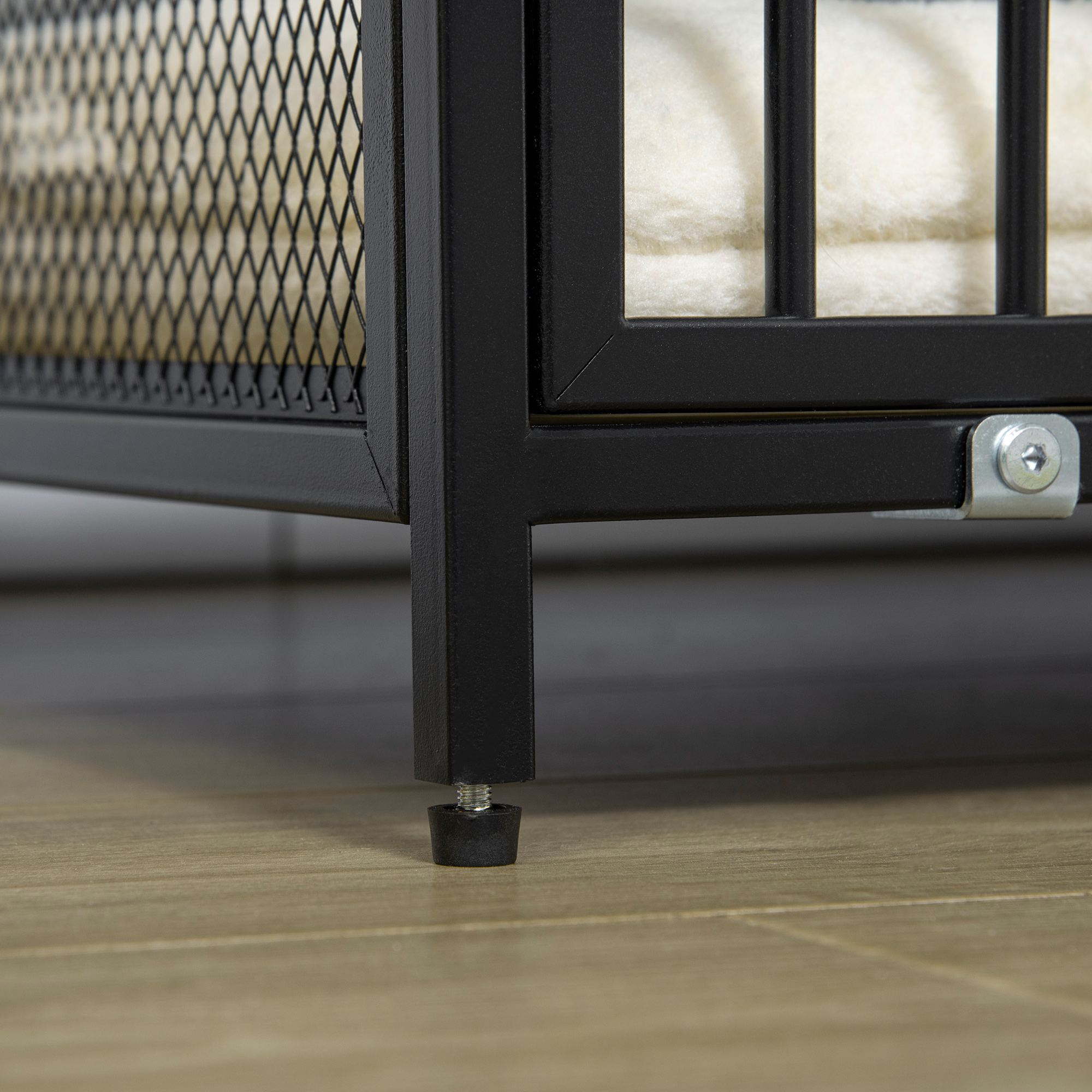 PawHut Dog Cage Side Table, with Cushion, for Small and Medium Dogs 9