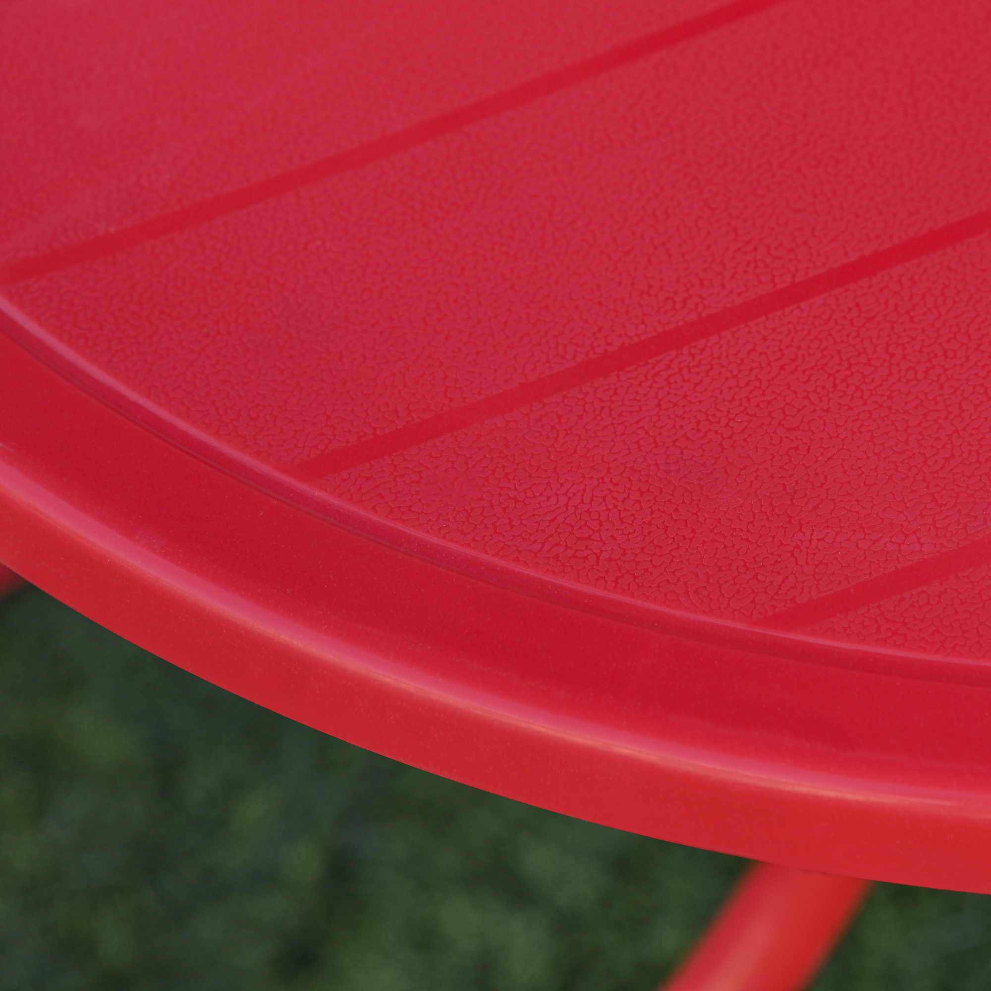 Outsunny Kids Folding Picnic Table Chair Set w/ Parasol, Red 8