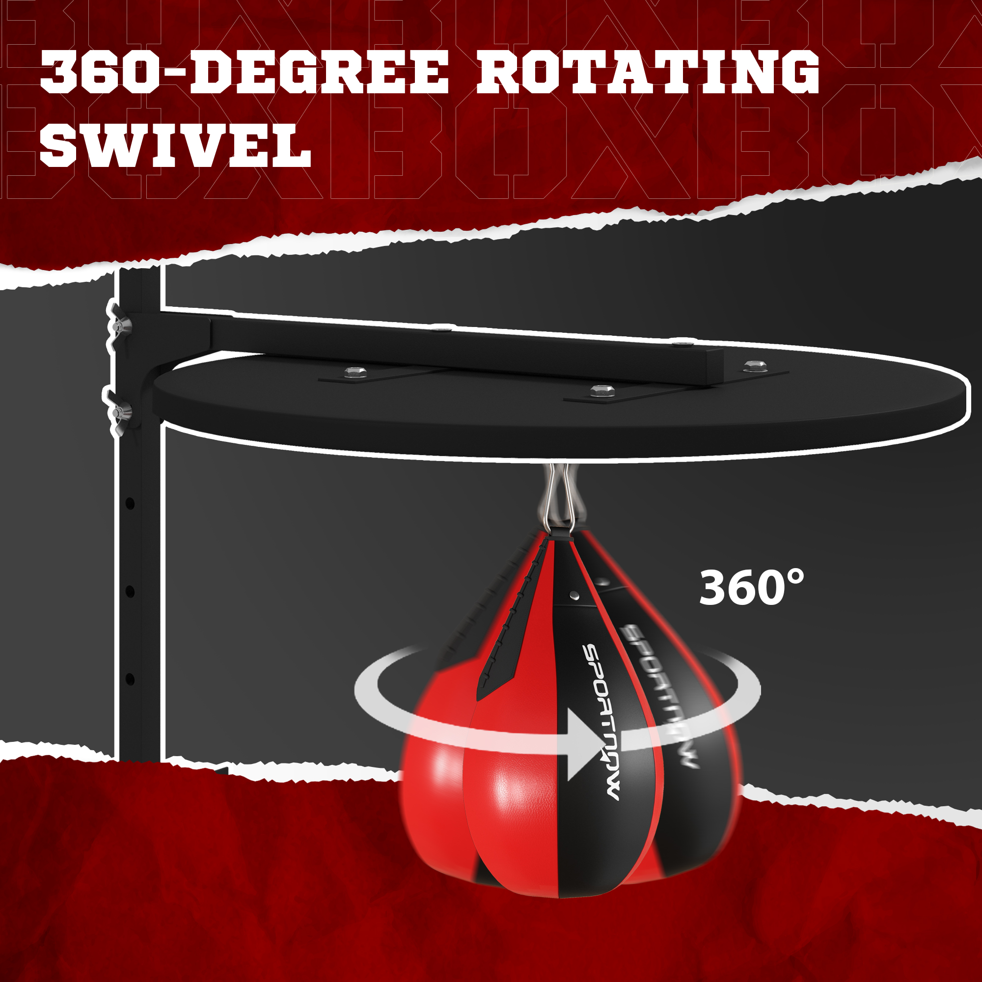 Wall Mounted Speed Bag Platform - Heavy Duty Adjustable Boxing Training Kit